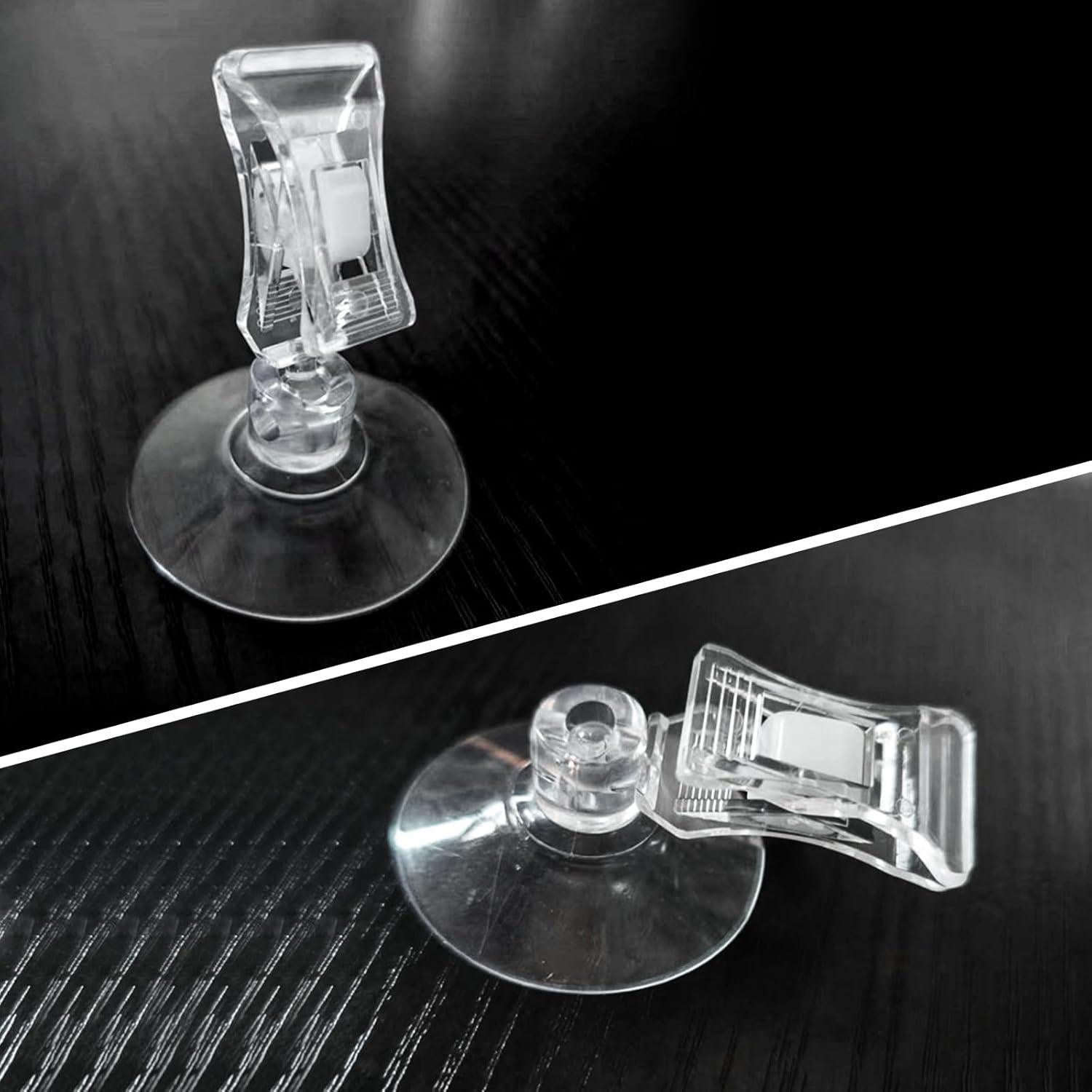 12 Clips de Ventosa de Plástico Sankoly para Ventana Cristal