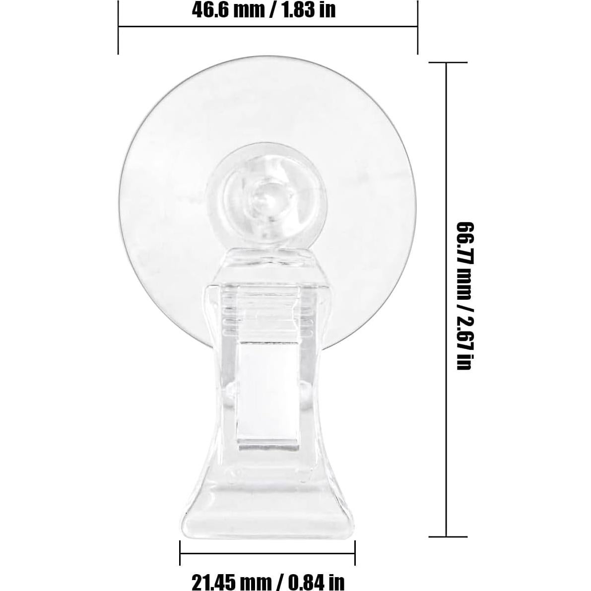12 Clips de Ventosa de Plástico Sankoly para Ventana Cristal