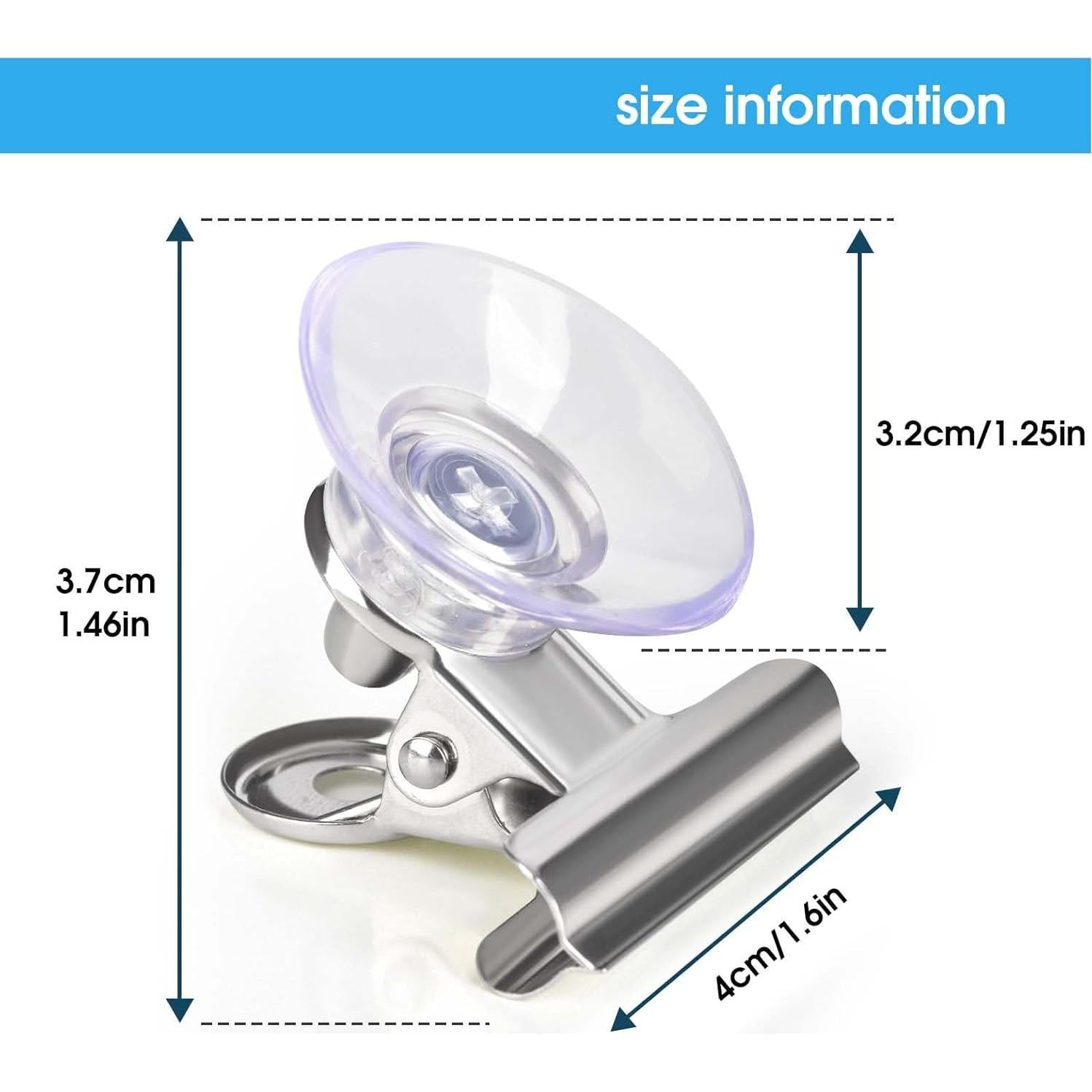 Clips de Ventosa AccEncyc 12Pcs Soporte para Hogar y Oficina