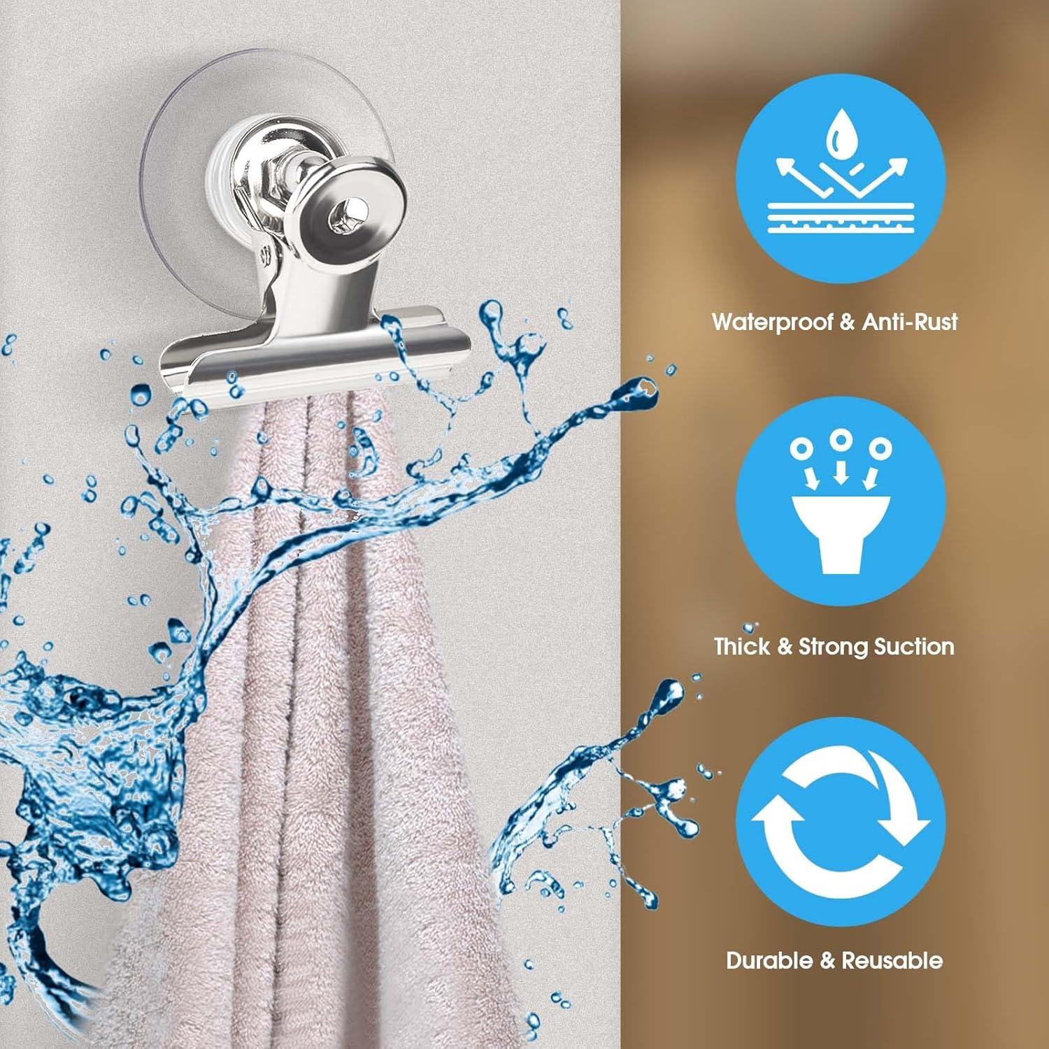 Clips de Ventosa AccEncyc 12Pcs Soporte para Hogar y Oficina