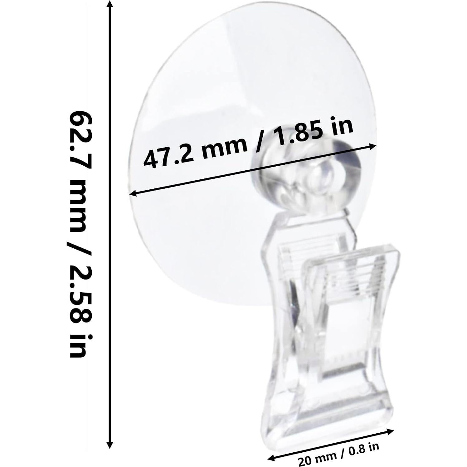 Clips de Ventosa para Acuario AccEncyc 12 Pcs Soporte de Algas