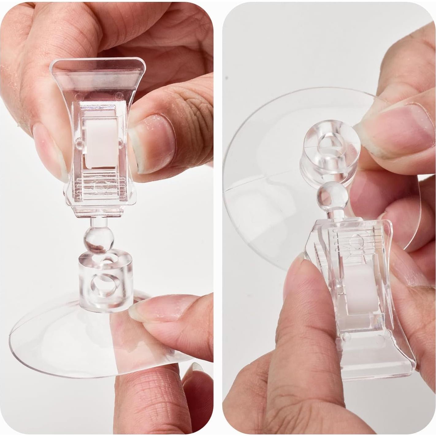 Clips de Ventosa para Acuario AccEncyc 12 Pcs Soporte de Algas