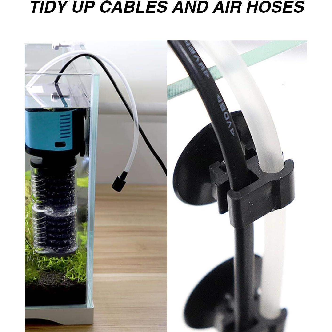 20 Piezas Clip de Ventosa para Acuario MP2 MINGPIN 2.8cm