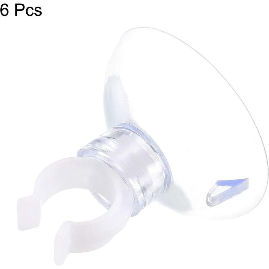 Clips de Ventosa para Tubos de Aire Acuario uxcell 10mm 6Pcs