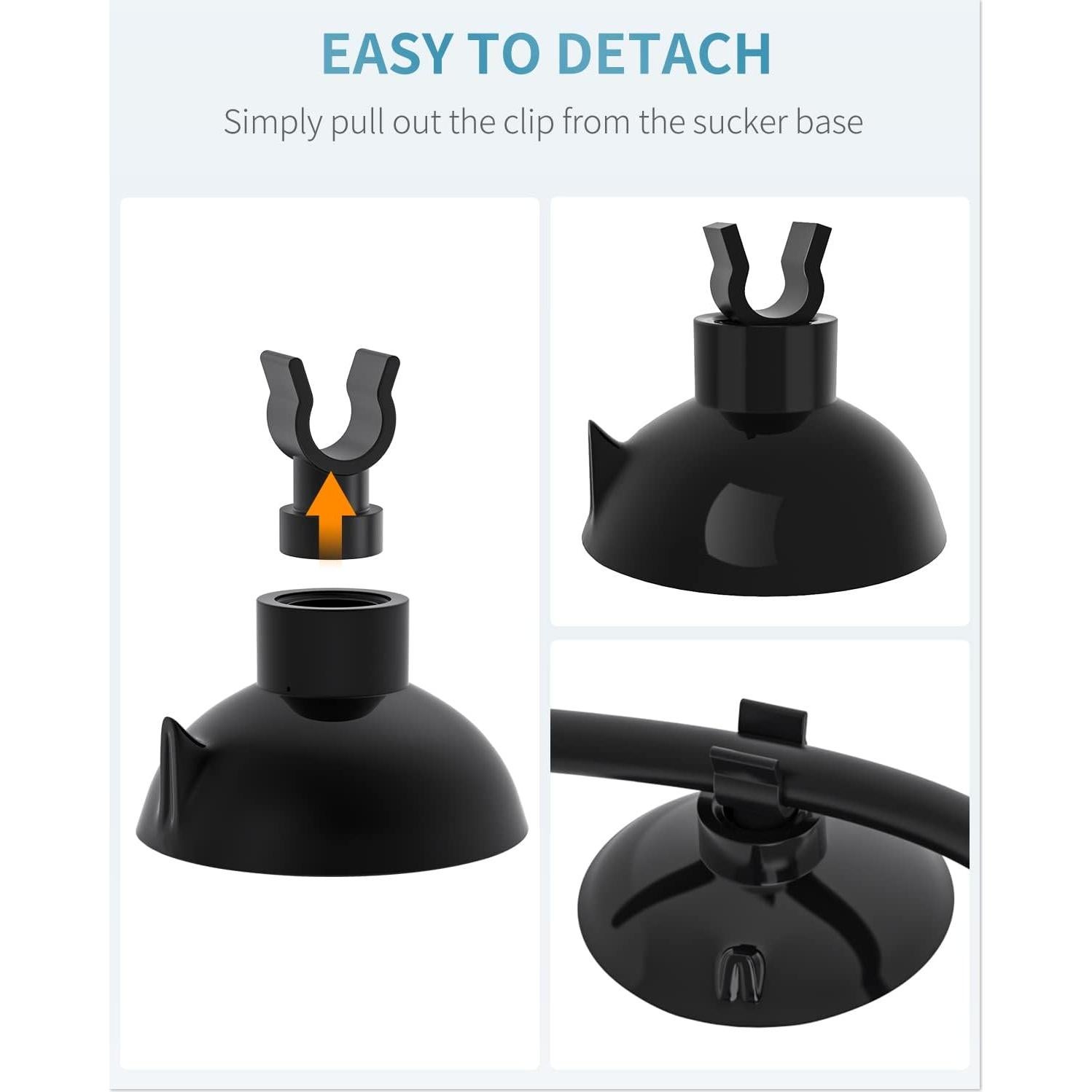 Pinzas de Ventosa Pawfly para Tubos de Aire 3/16" ID - Paquete de 20