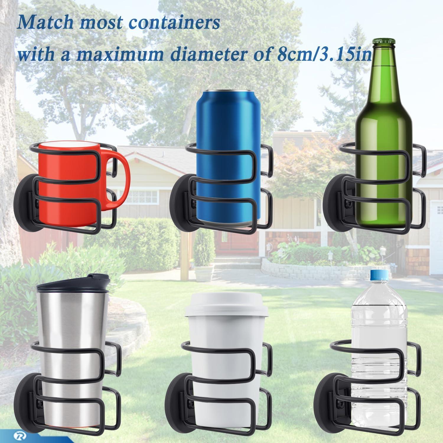 Soporte Magnético para Tazas RARAYC 2 Pcs Negro Antideslizante