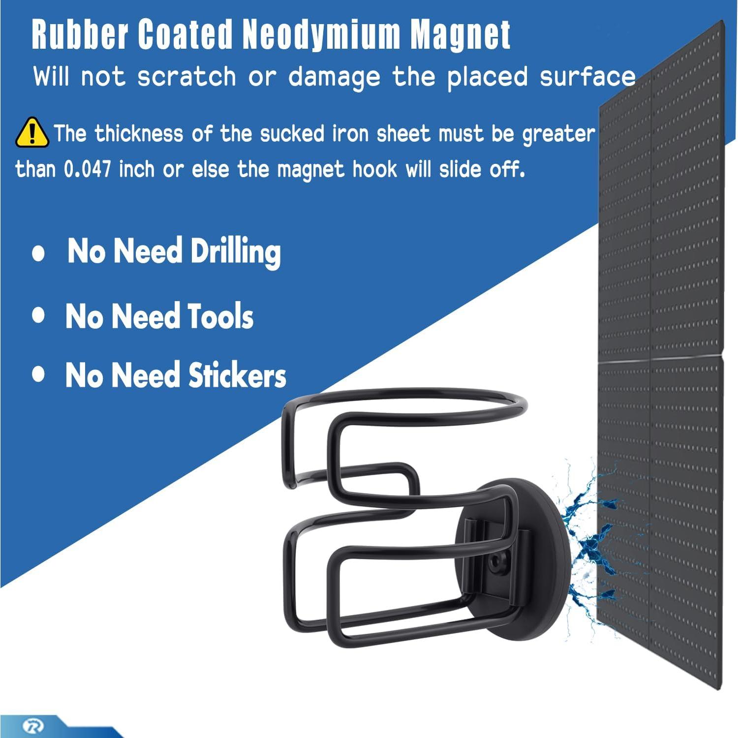 Soporte Magnético para Tazas RARAYC 2 Pcs Negro Antideslizante