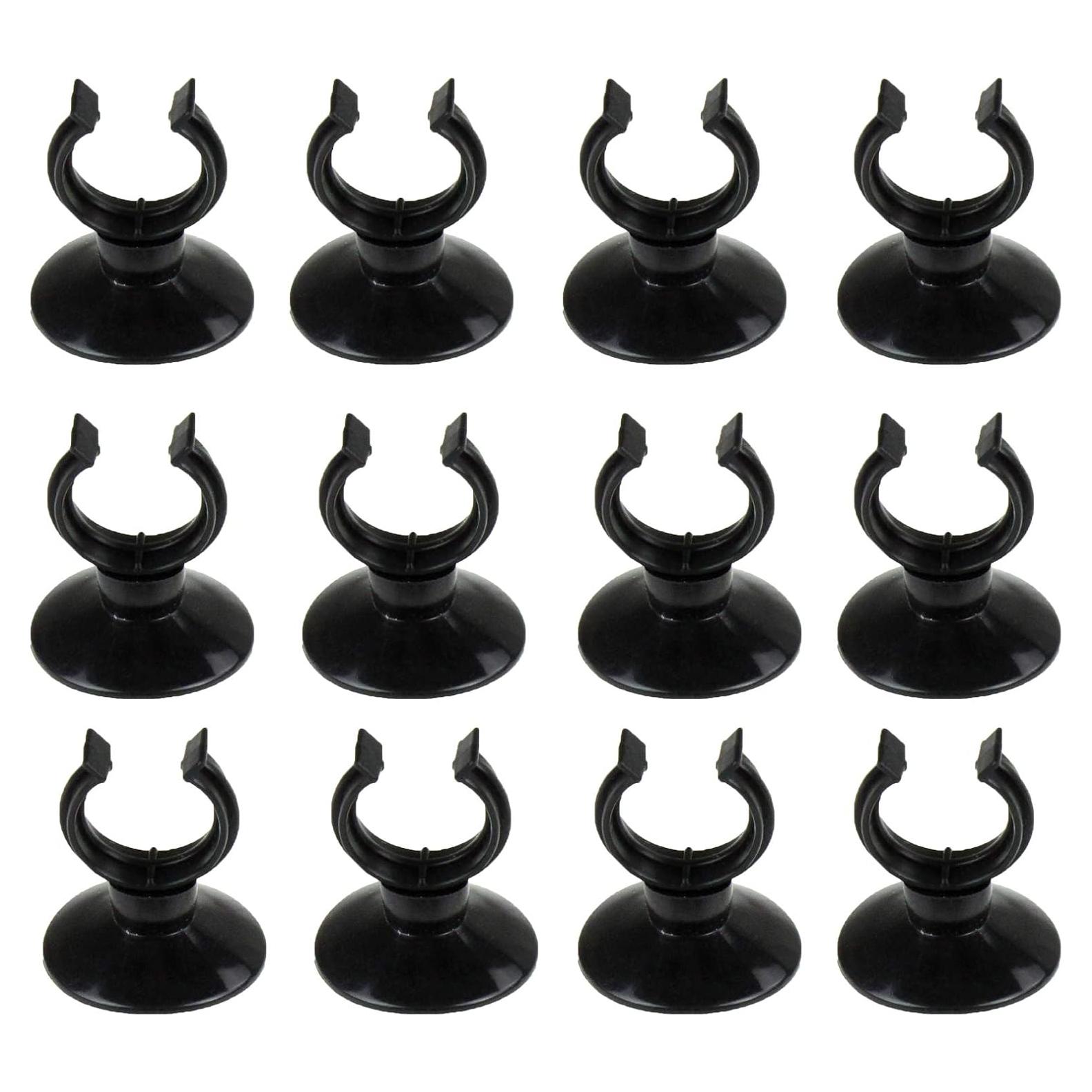 Clips de Ventosa AQUANEAT para Acuario - Paquete de 12 Piezas