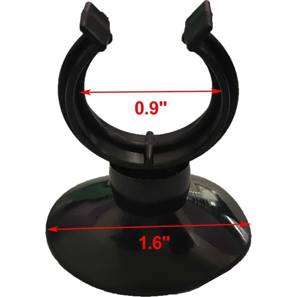 Clips de Ventosa AQUANEAT para Acuario - Paquete de 12 Piezas