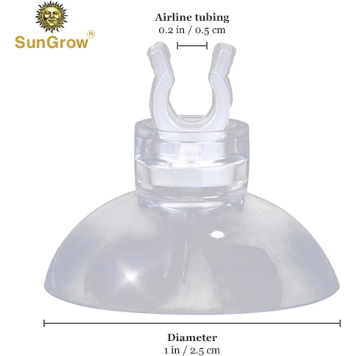 Clips de Ventosa para Acuario SunGrow - Paquete de 20 Piezas