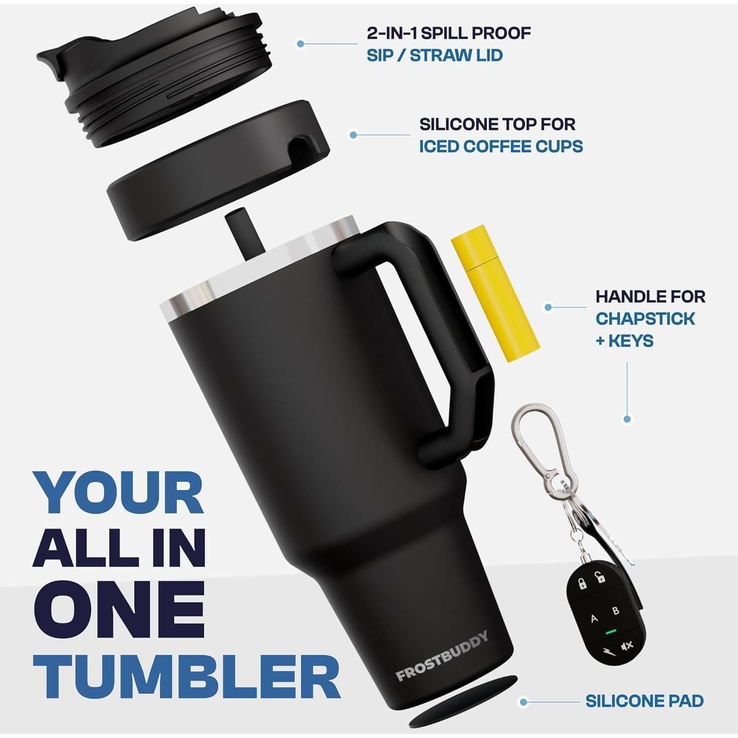 Vaso Aislado de Acero Inoxidable Frost Buddy 1.18 L Leopardo