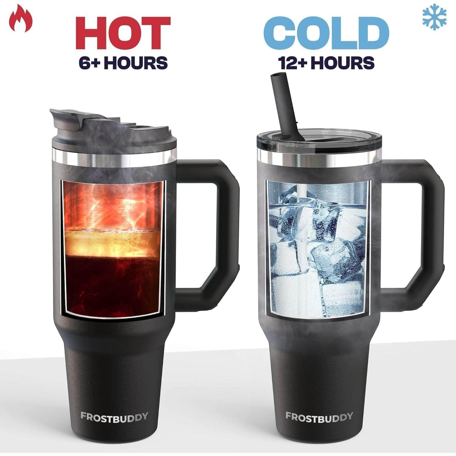 Vaso Aislado de Acero Inoxidable Frost Buddy 1.18 L Leopardo