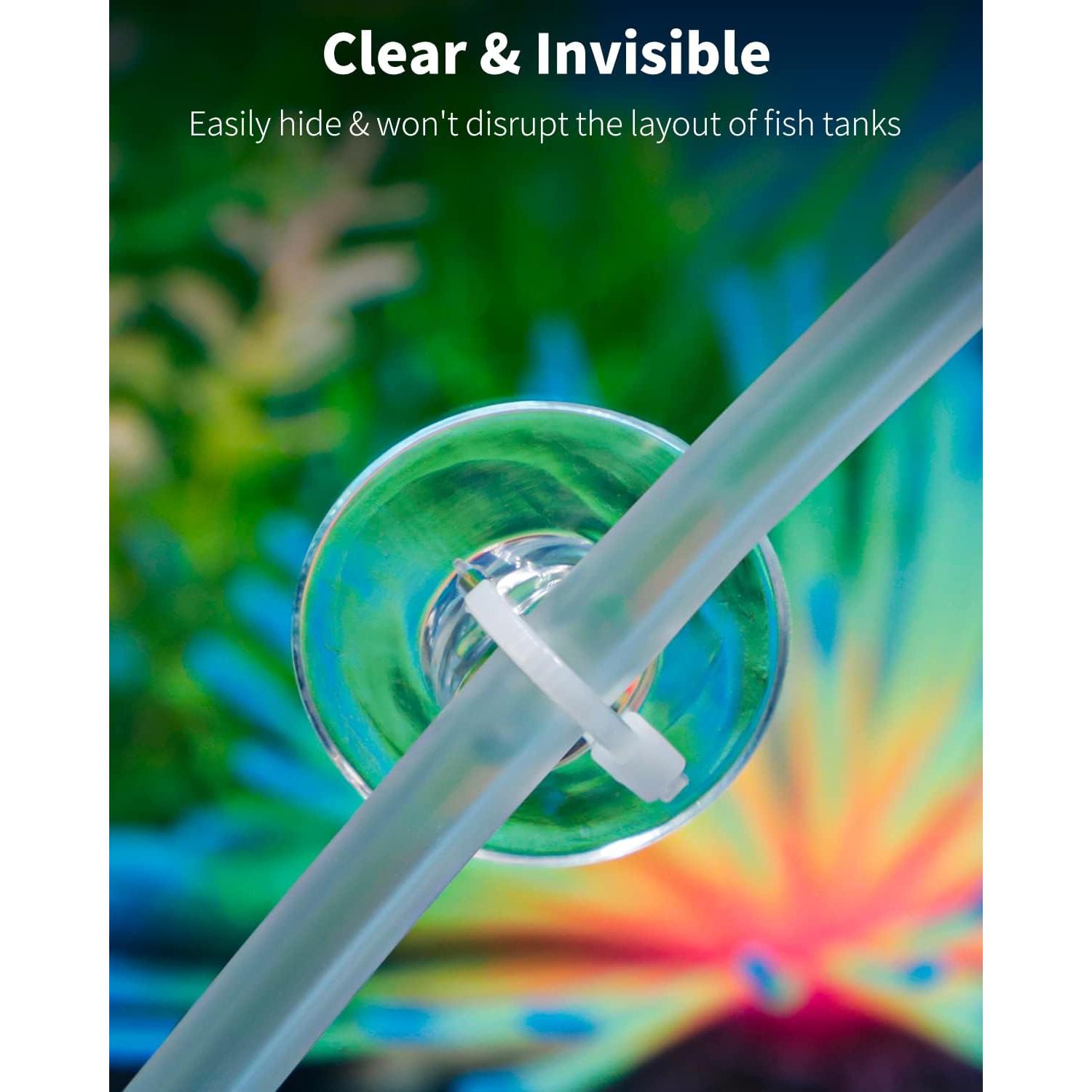 Paquete de 10 Ventosas Pawfly con Bridas Ajustables para Acuario