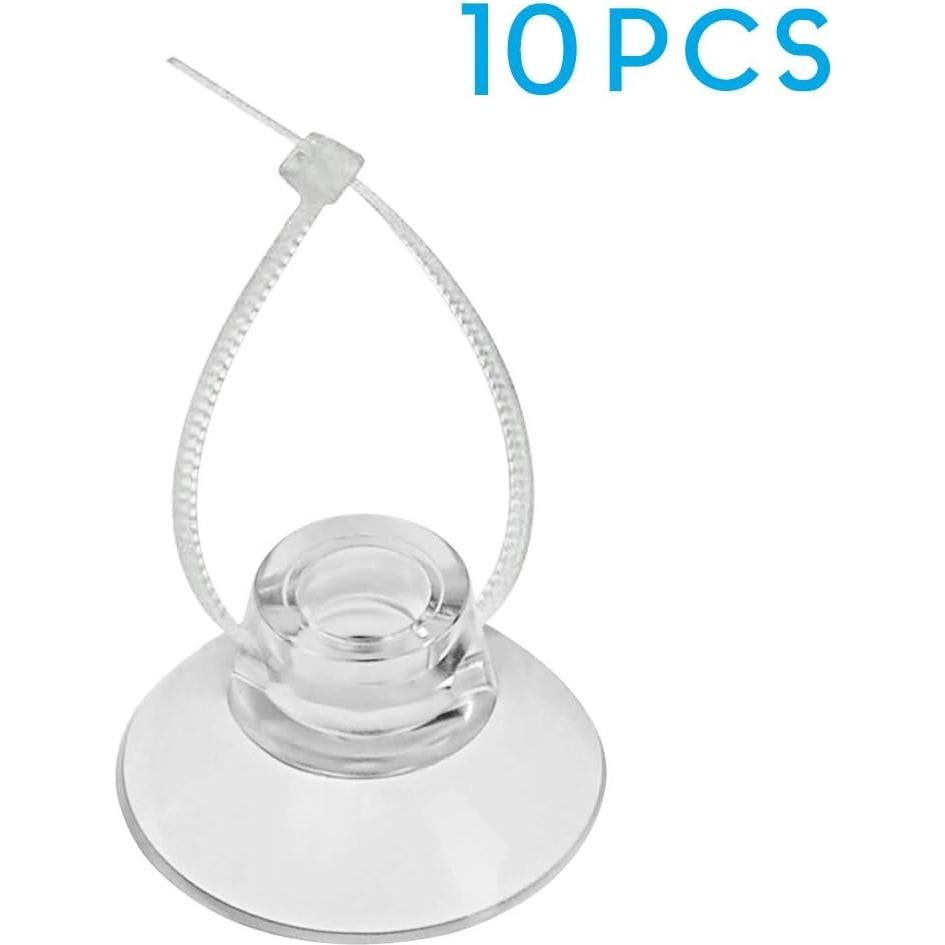 Paquete de 10 Ventosas Pawfly con Bridas Ajustables para Acuario