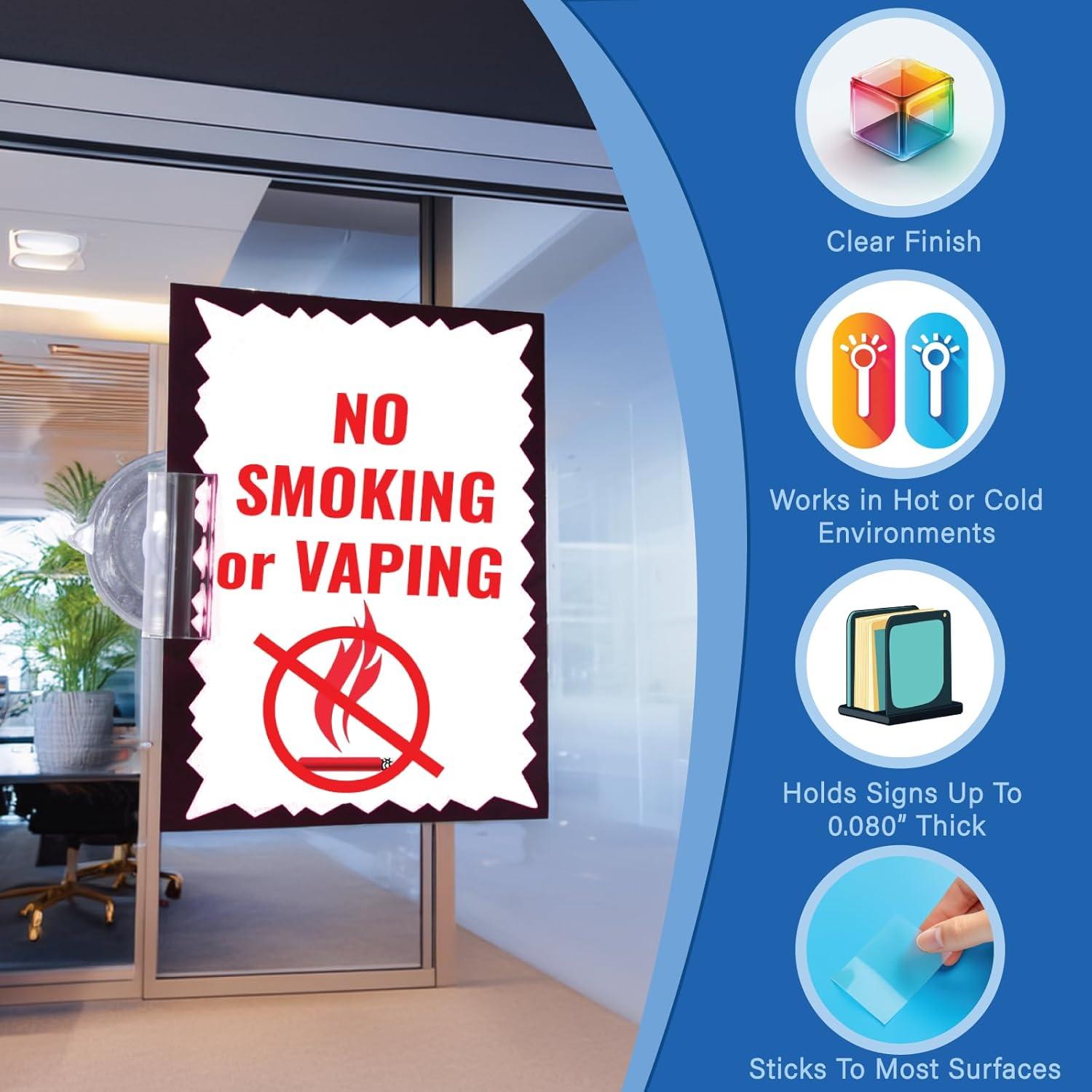 Soporte de Carteles con Ventosa STORE FIXTURES DIRECT - 10 Unidades