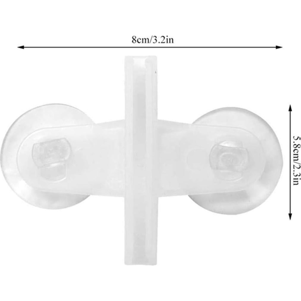 Separador de Acuario con Ventosa Bnafes 8 Piezas Transparente