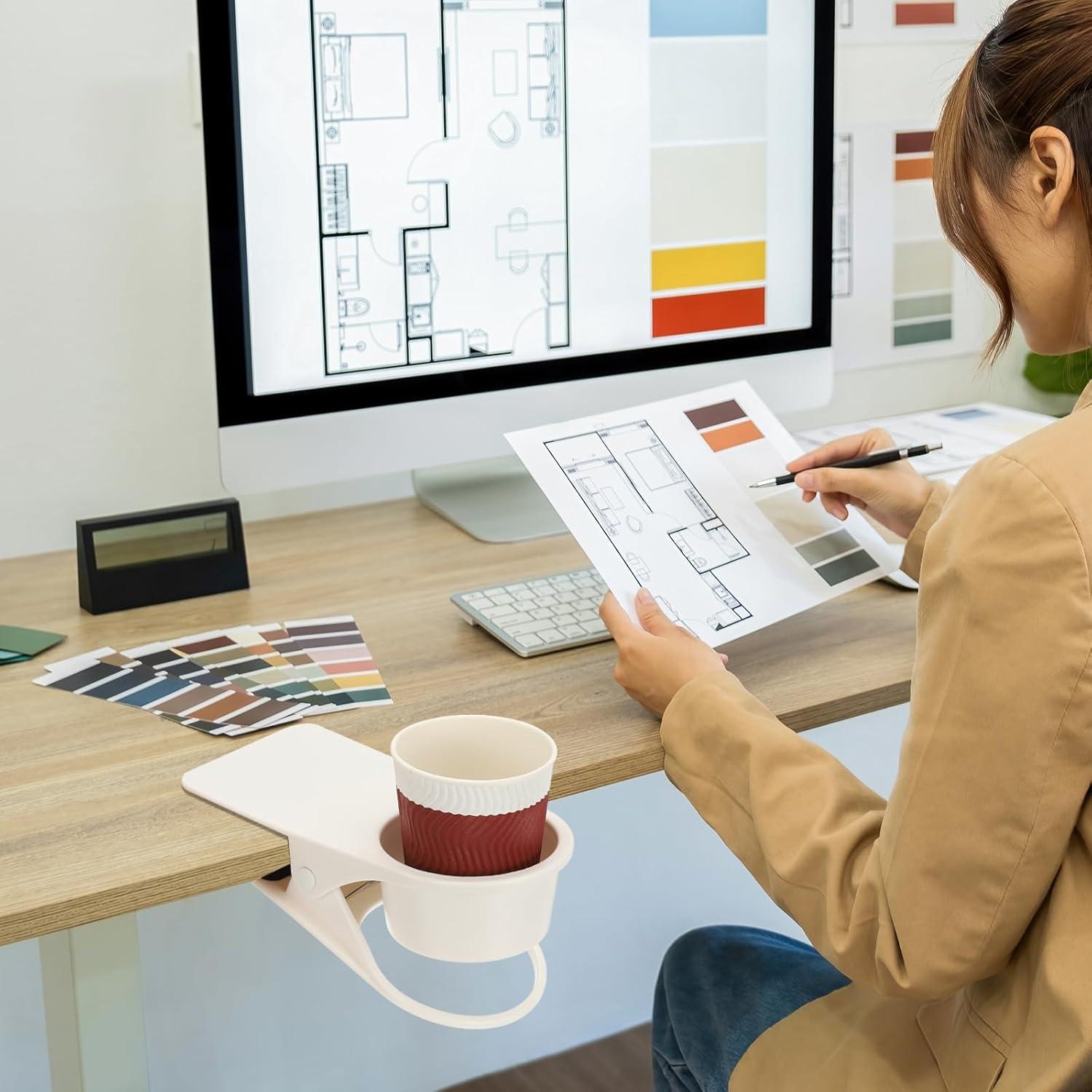 Soporte para Taza PATIKIL Verde, Clip para Mesa y Sillas