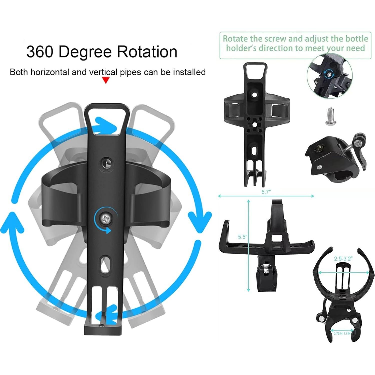 Soporte Universal para Botellas de Agua SAOYOAS Ajustable 360°