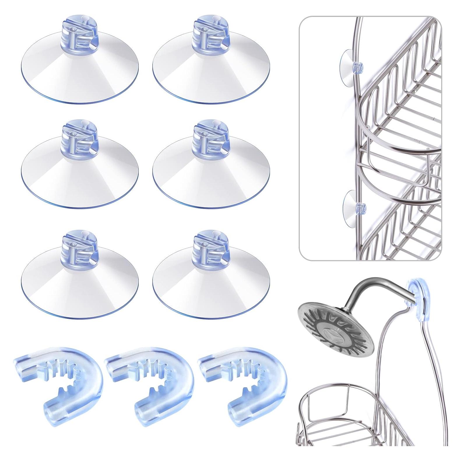 Conectores de Ducha Tondiamo 6 Piezas con Ventosas y Anillos