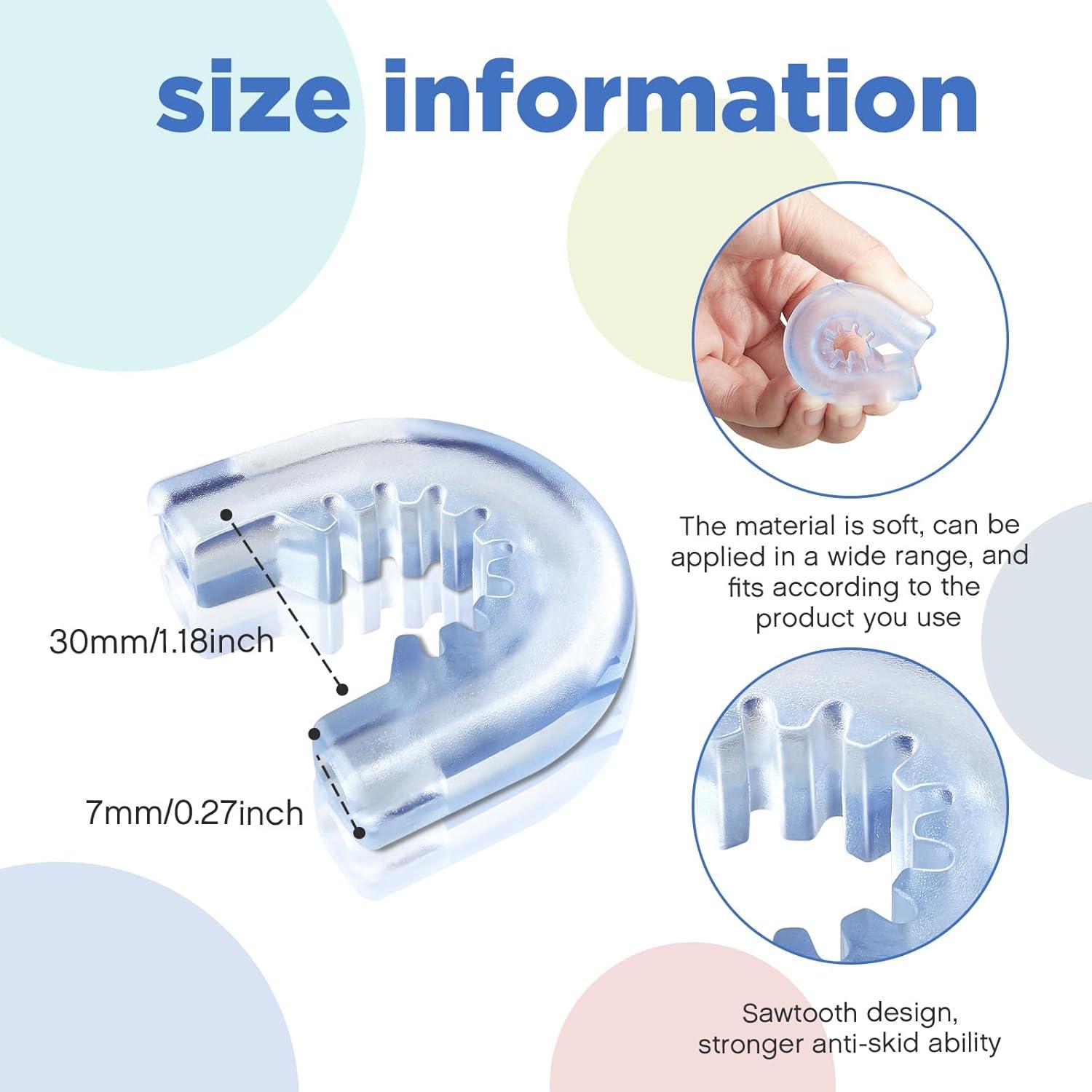 Conectores de Ducha Tondiamo 6 Piezas con Ventosas y Anillos