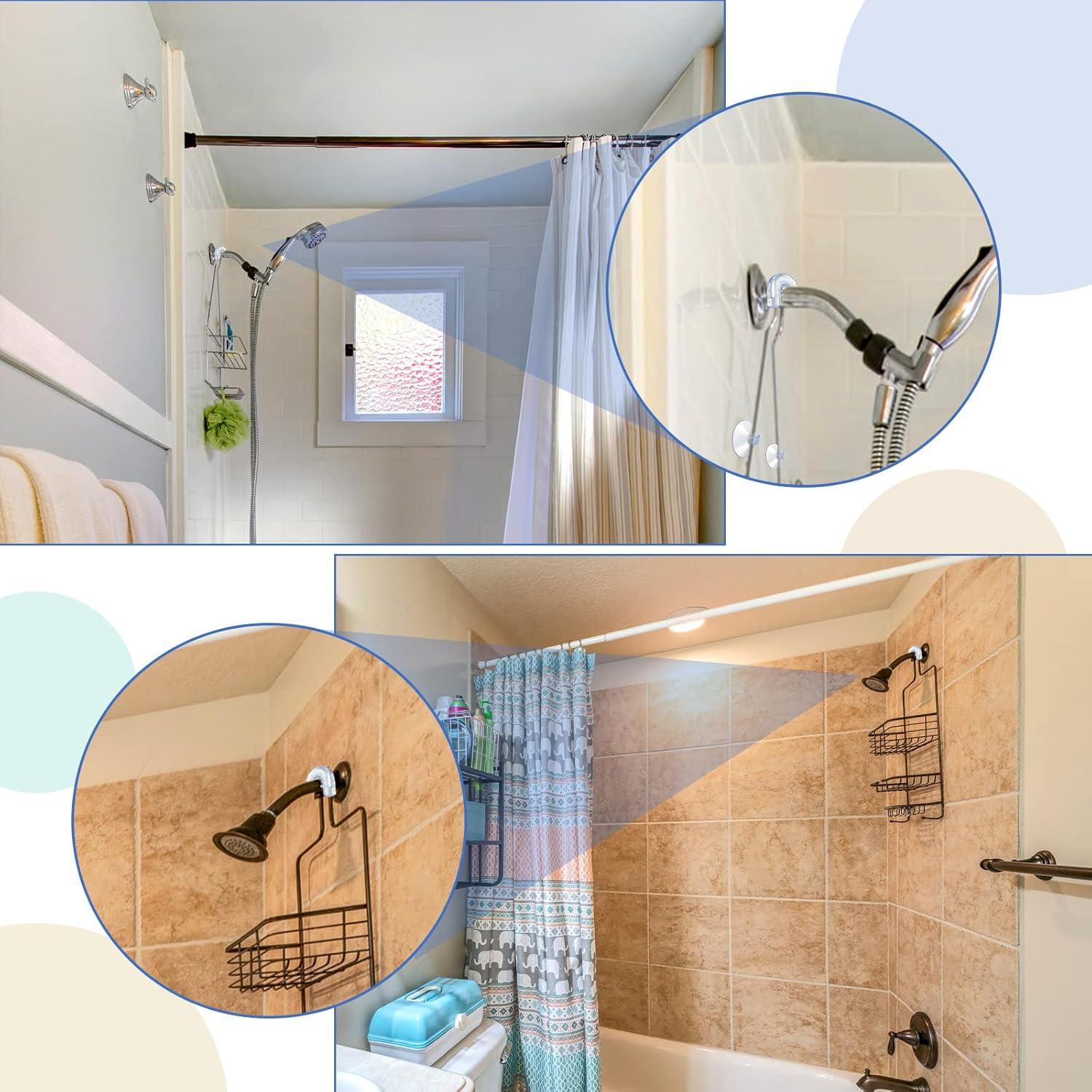 Conectores de Ducha Tondiamo 6 Piezas con Ventosas y Anillos