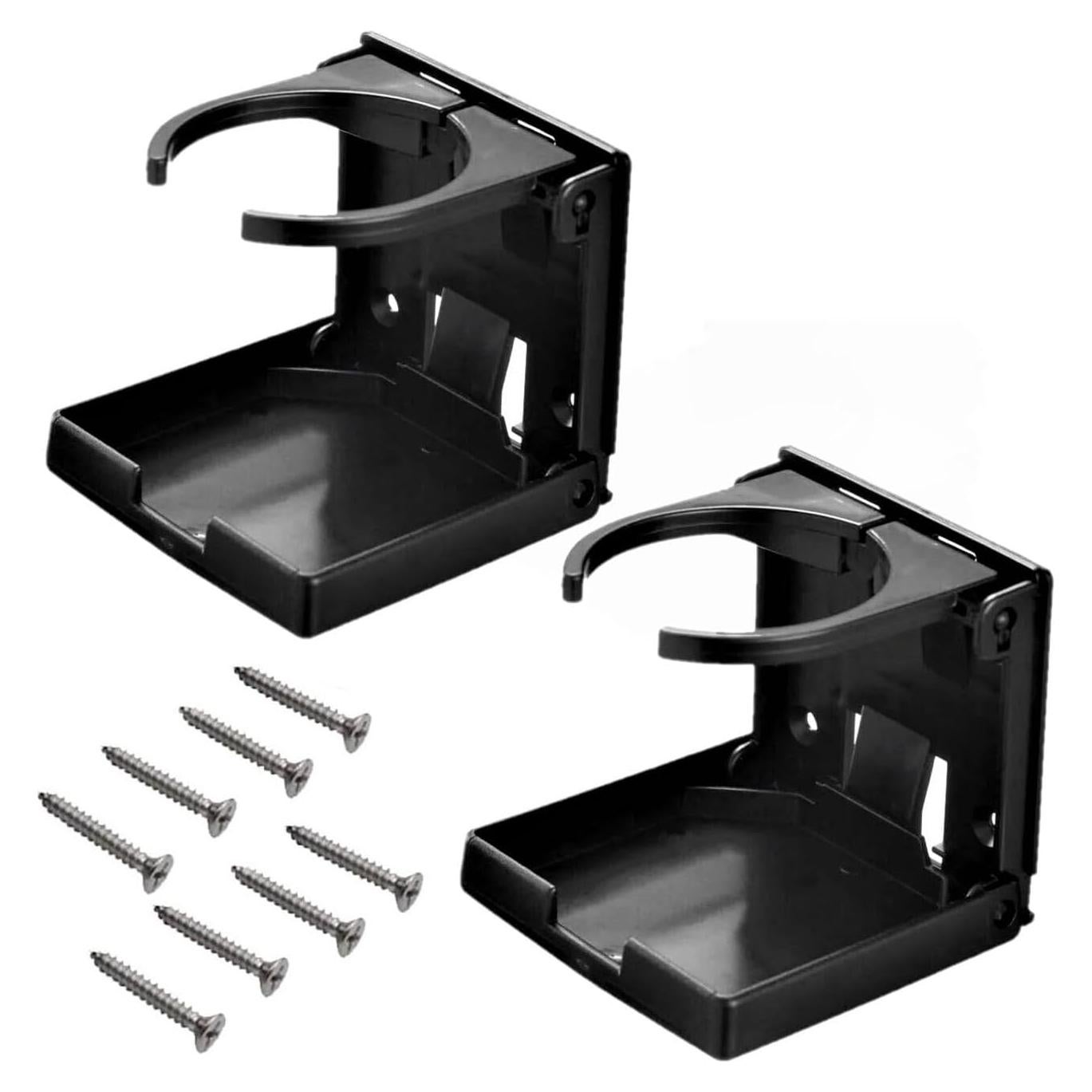 Soporte de bebida ajustable YSIL para coche y barco - 2PCS negro