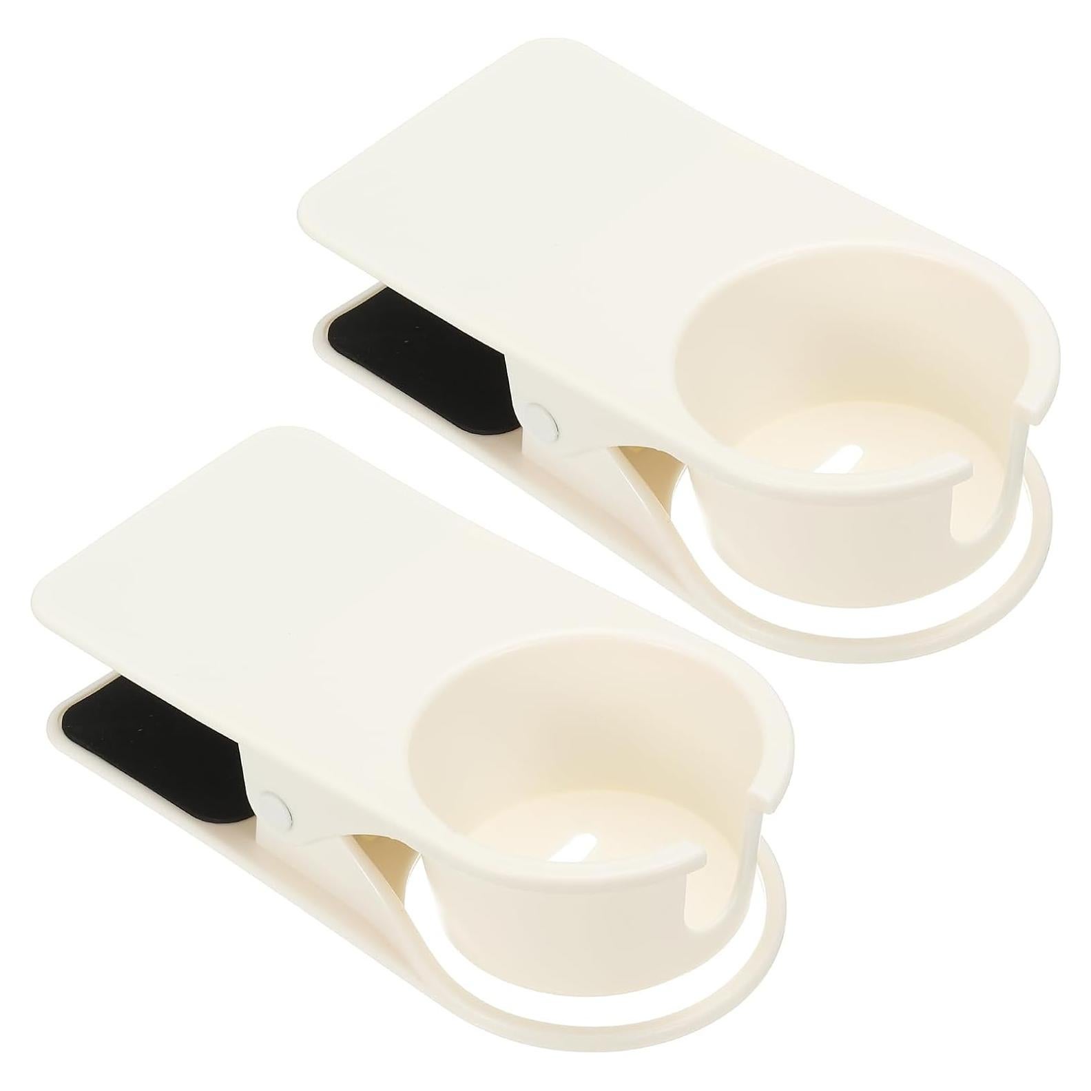 Soporte para Taza PATIKIL, 2 Pcs Clip para Mesa Blanco