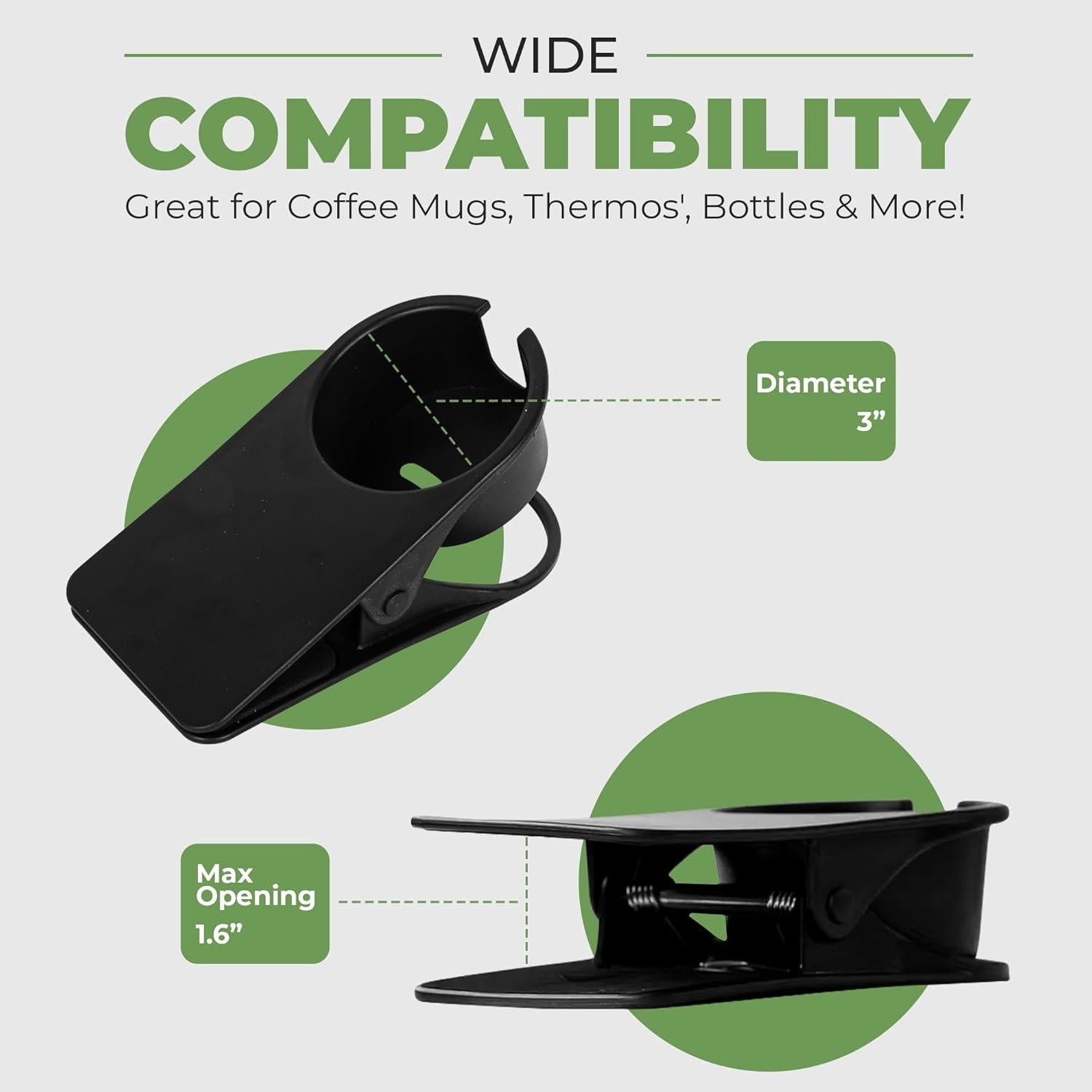 Soporte para Tazas Aisle 3 Essentials - Clip para Mesa 1-Pack