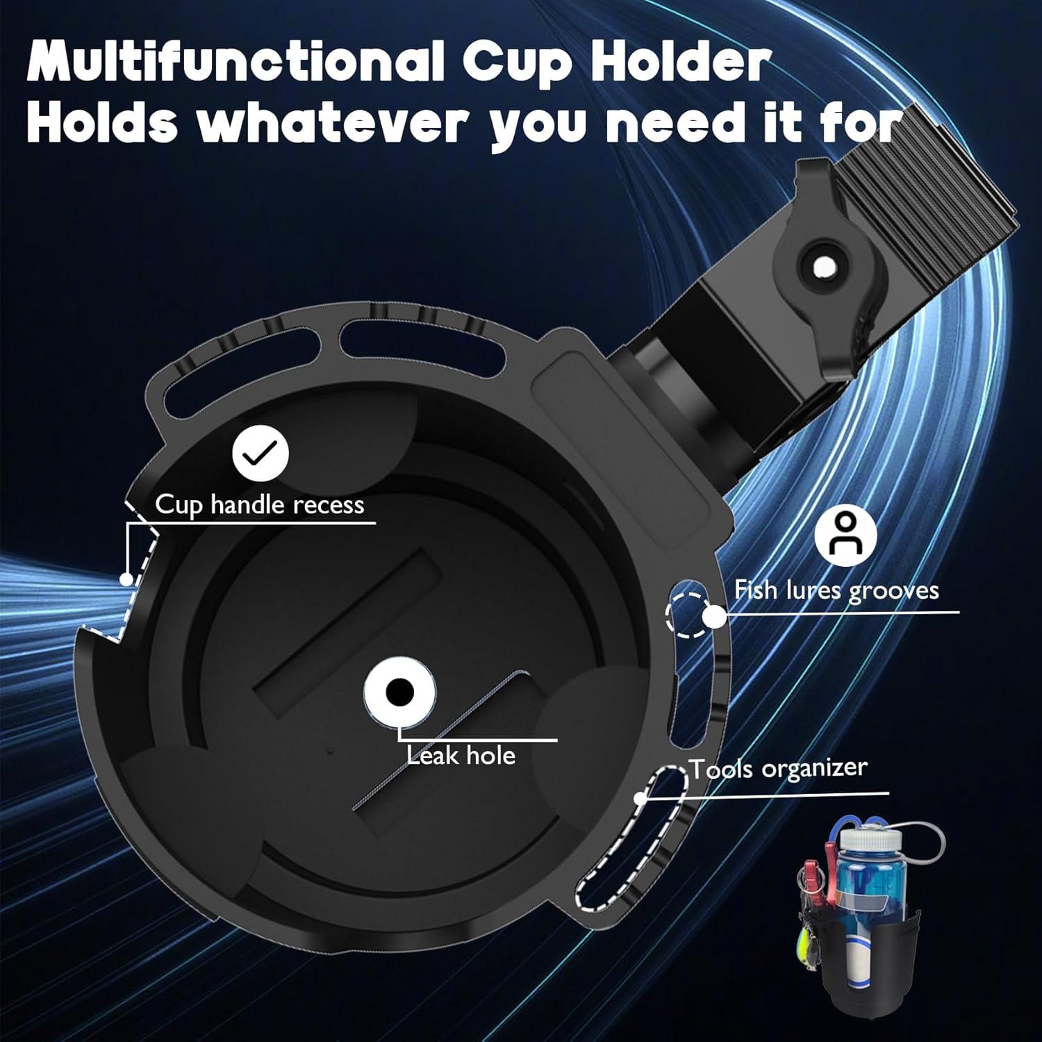 Portavasos de Aluminio EDSRDUX para Motocicleta y ATV