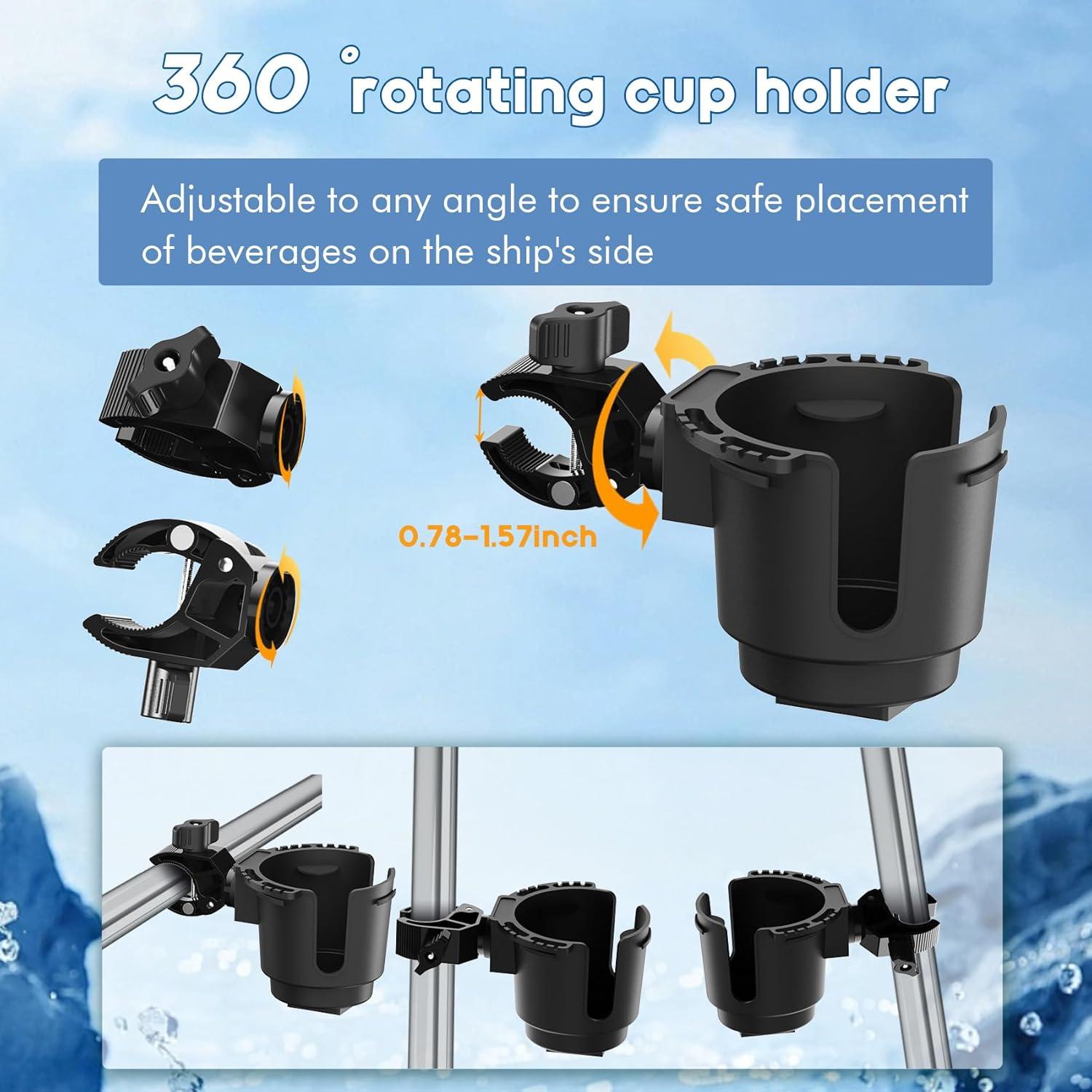 Portavasos de Aluminio EDSRDUX para Motocicleta y ATV