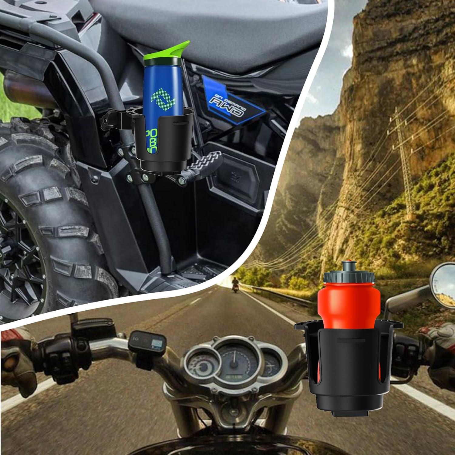 Portavasos de Aluminio EDSRDUX para Motocicleta y ATV