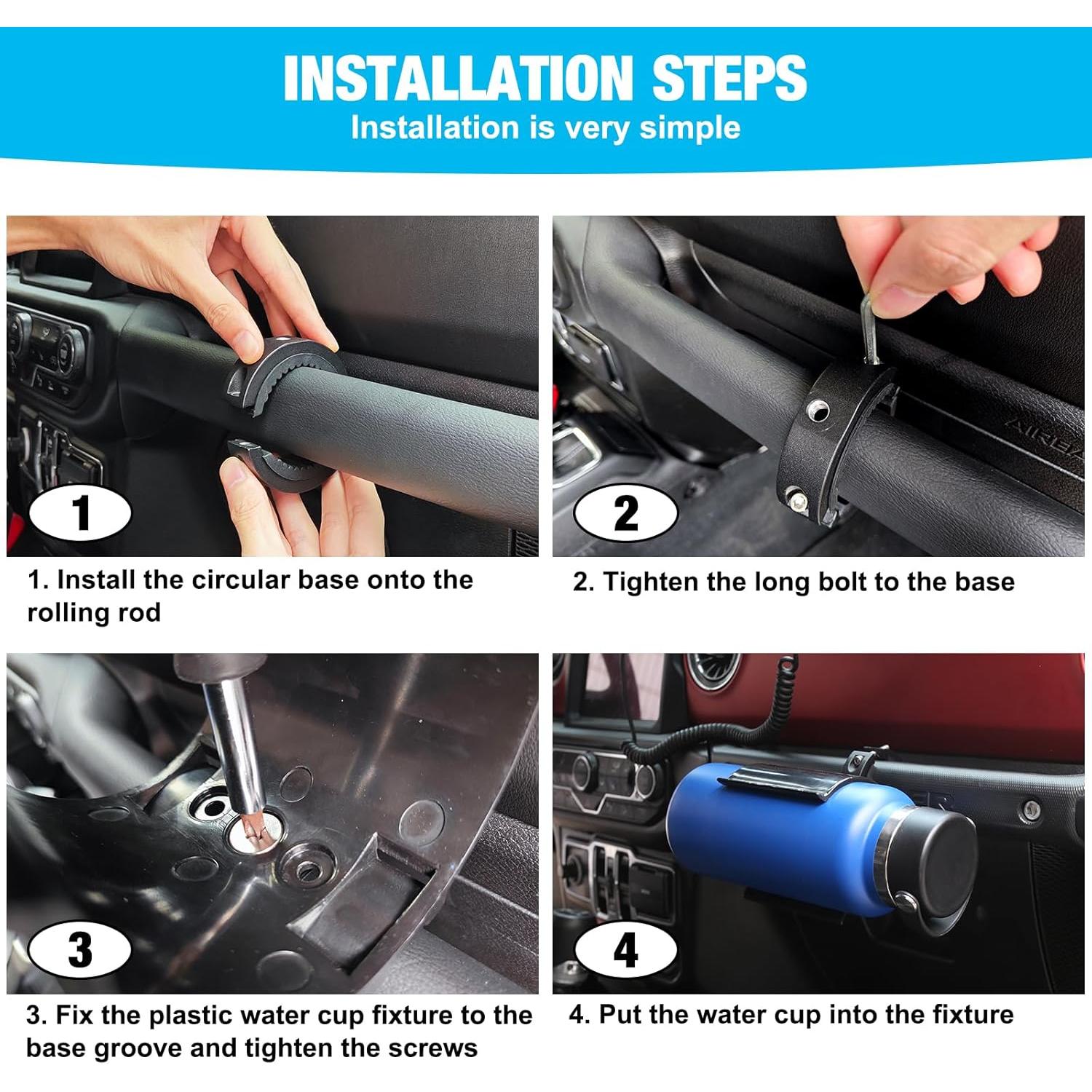 Soporte para Taza Z8 Universal con Clip de Metal - Compatible con Yeti y Hydro Flask