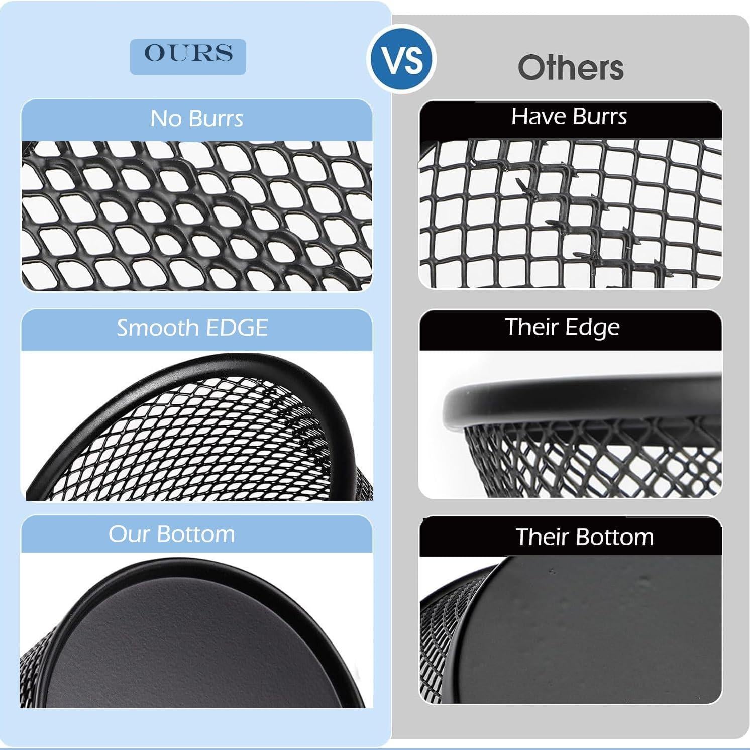 Soporte para bolígrafos Snow Cooler, 4 piezas, metal negro