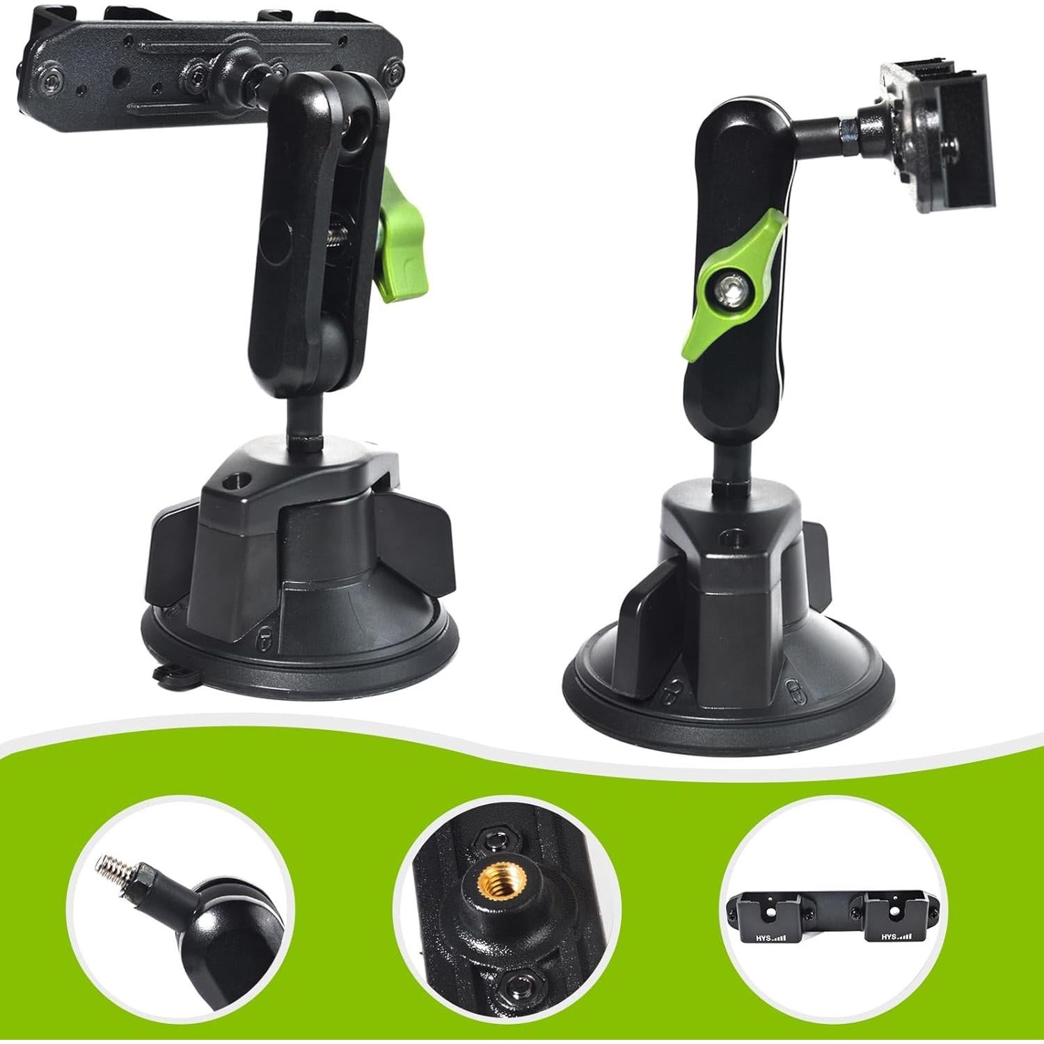 Soporte de Ventosa HYS para Micrófono de Radio 9 cm