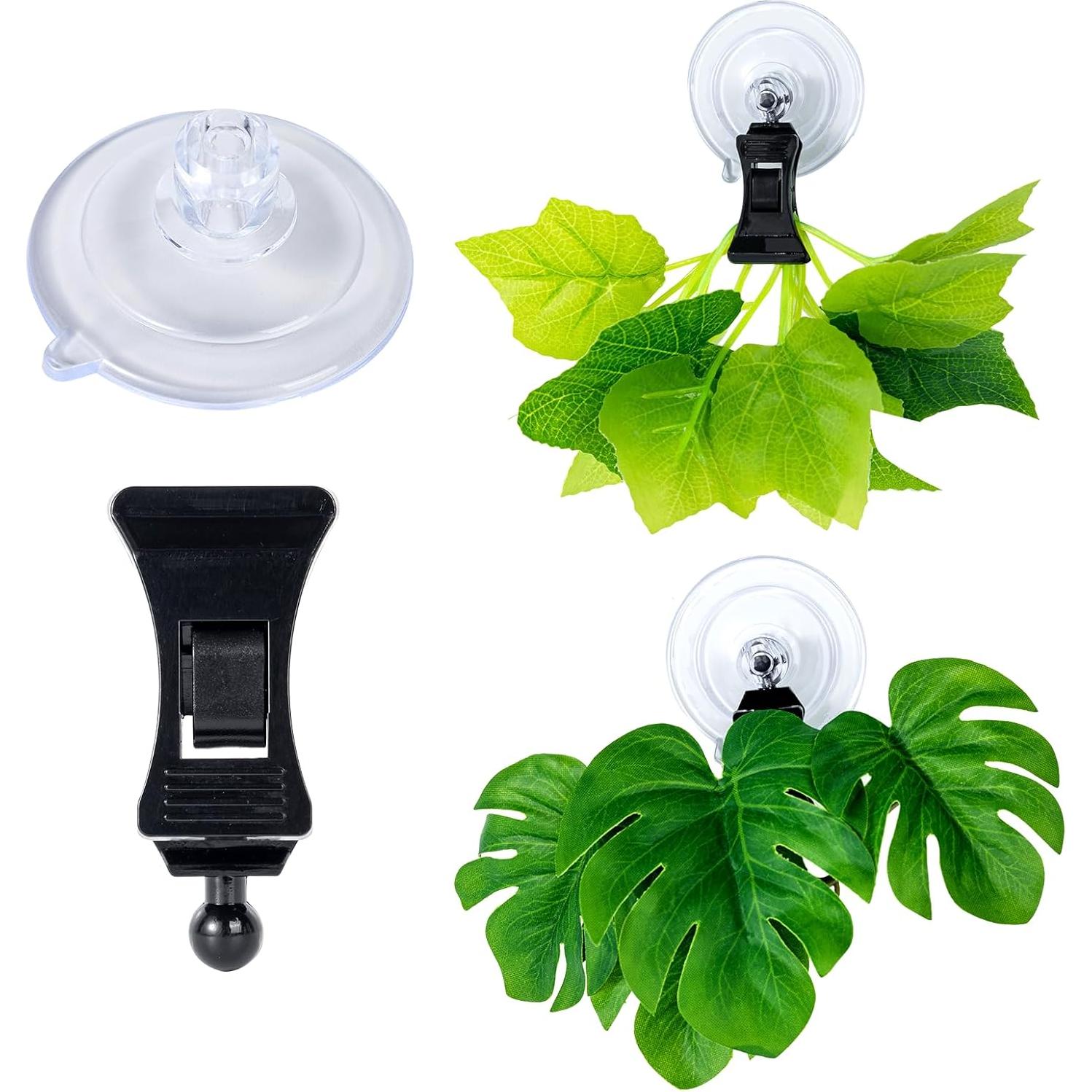 Clip de Algas Vegetales SLSON con Ventosa para Acuario 6Pcs