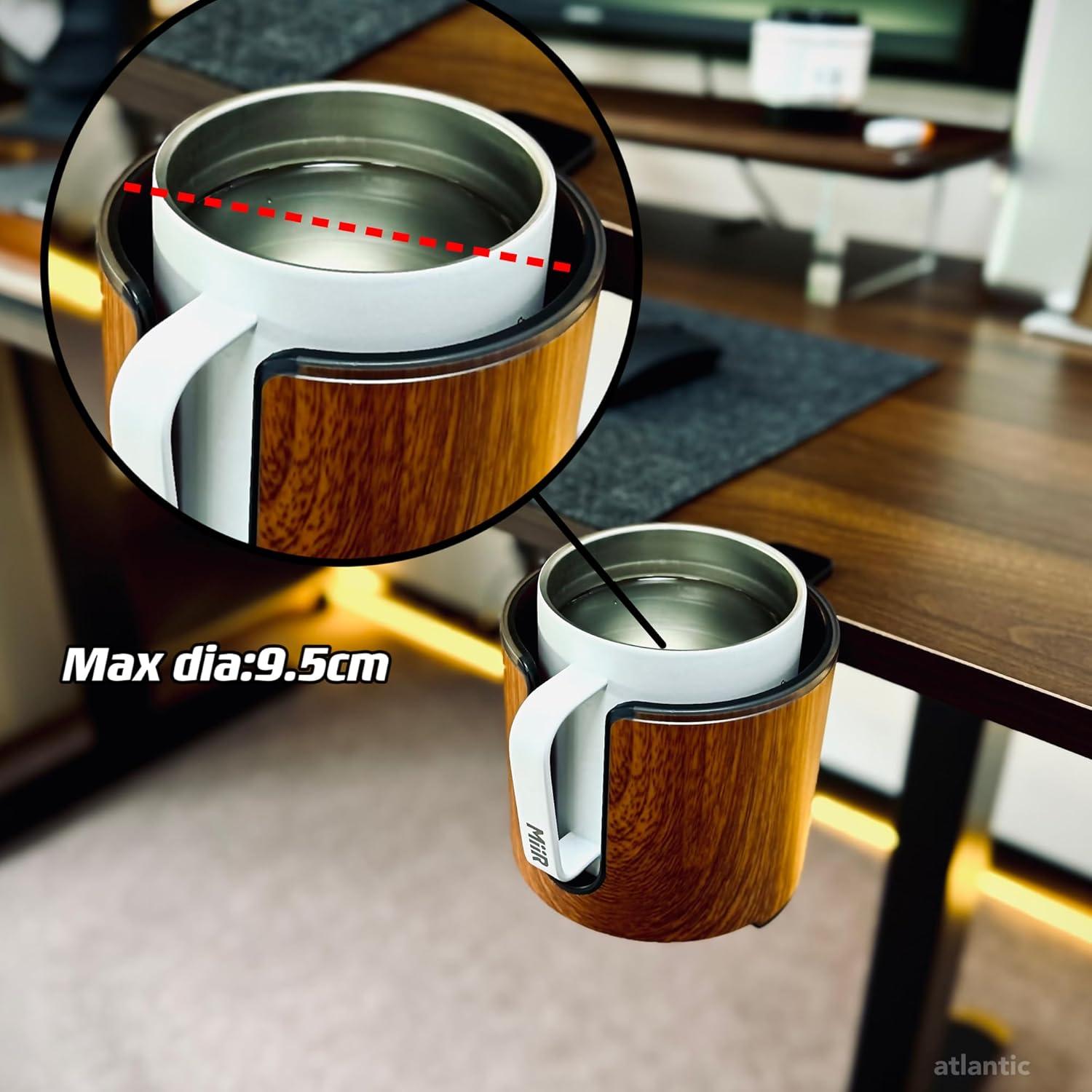 Soporte para Taza de Escritorio 2-en-1 Cowinational - Diseño de Madera