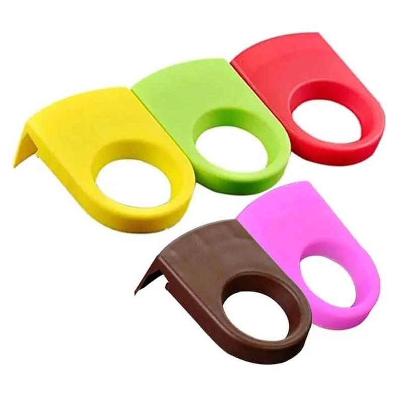 5 Clips de Plástico Coloridos para Sujetar Botellas y Copas