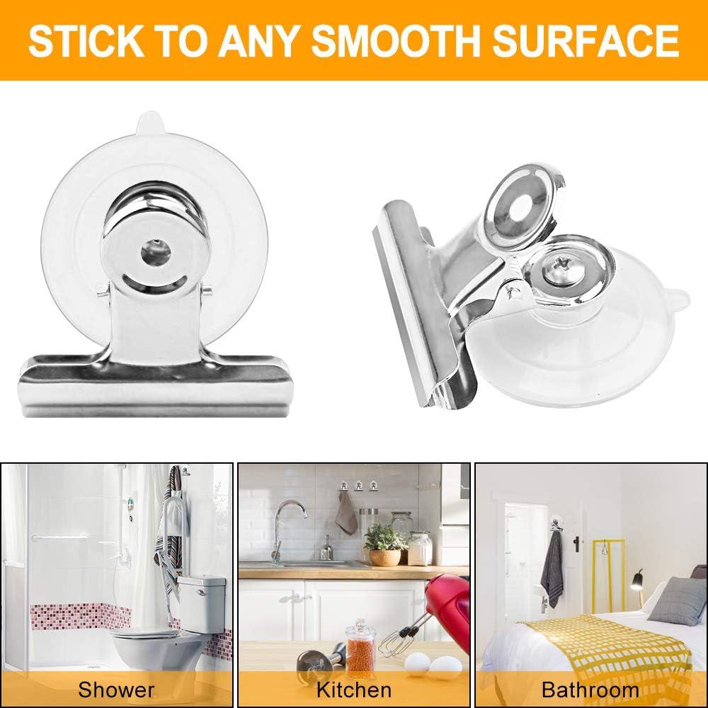 Clip de Ventosa Aufind 12 Piezas Soporte Fuerte para Baño y Cocina