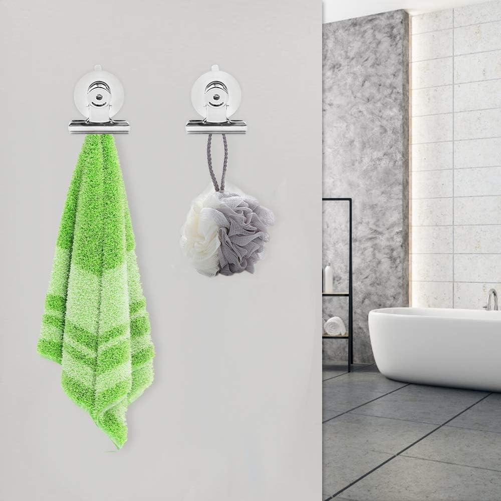 Clip de Ventosa Aufind 12 Piezas Soporte Fuerte para Baño y Cocina