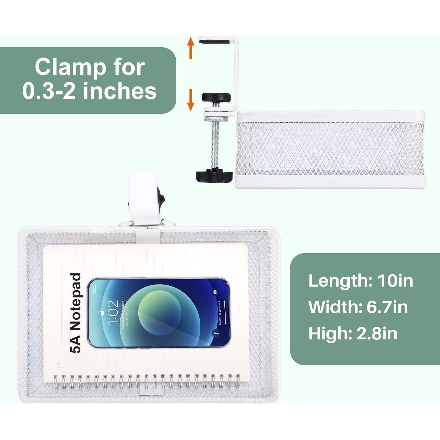 Organizador de Escritorio ROSYLINE Blanco - Cajón Colgante 3 kg