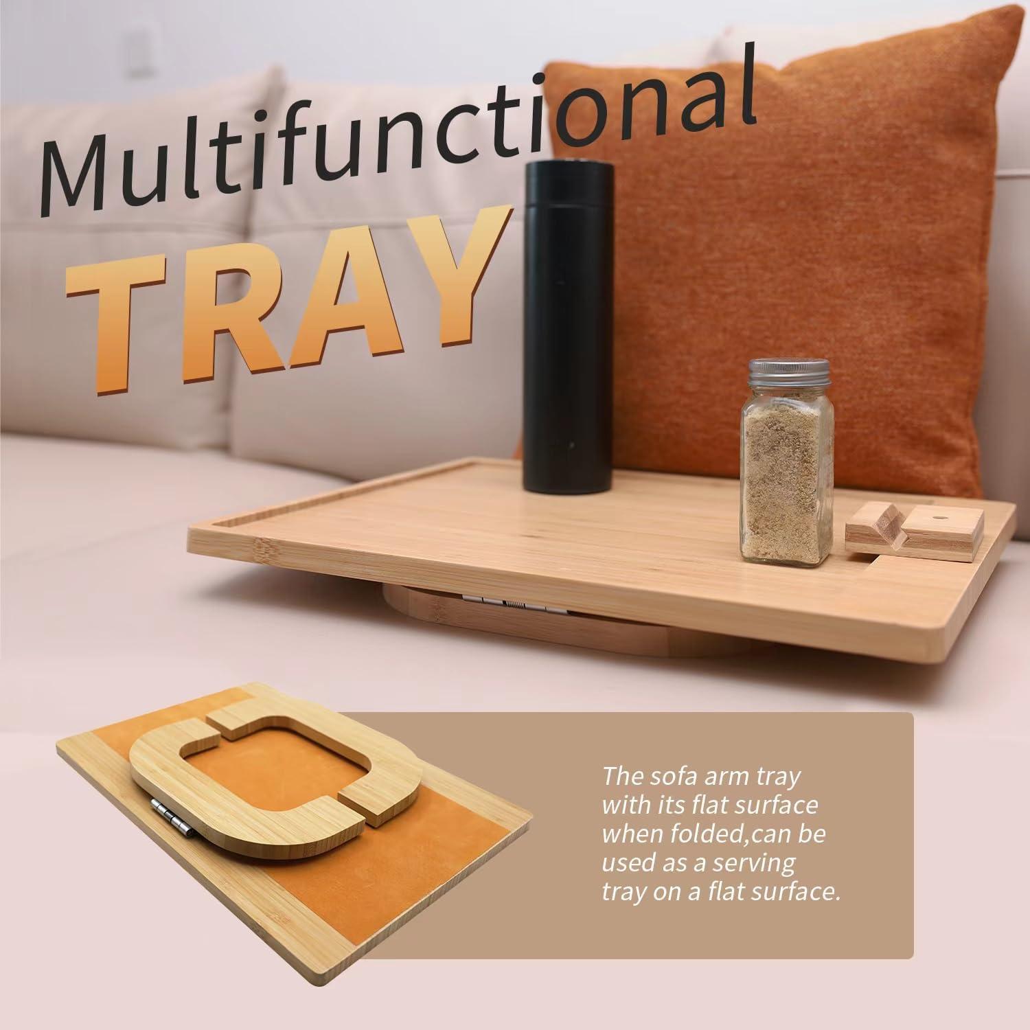 Bandeja para Brazo de Sofá ArtBeek 42x32.5 cm Plegable