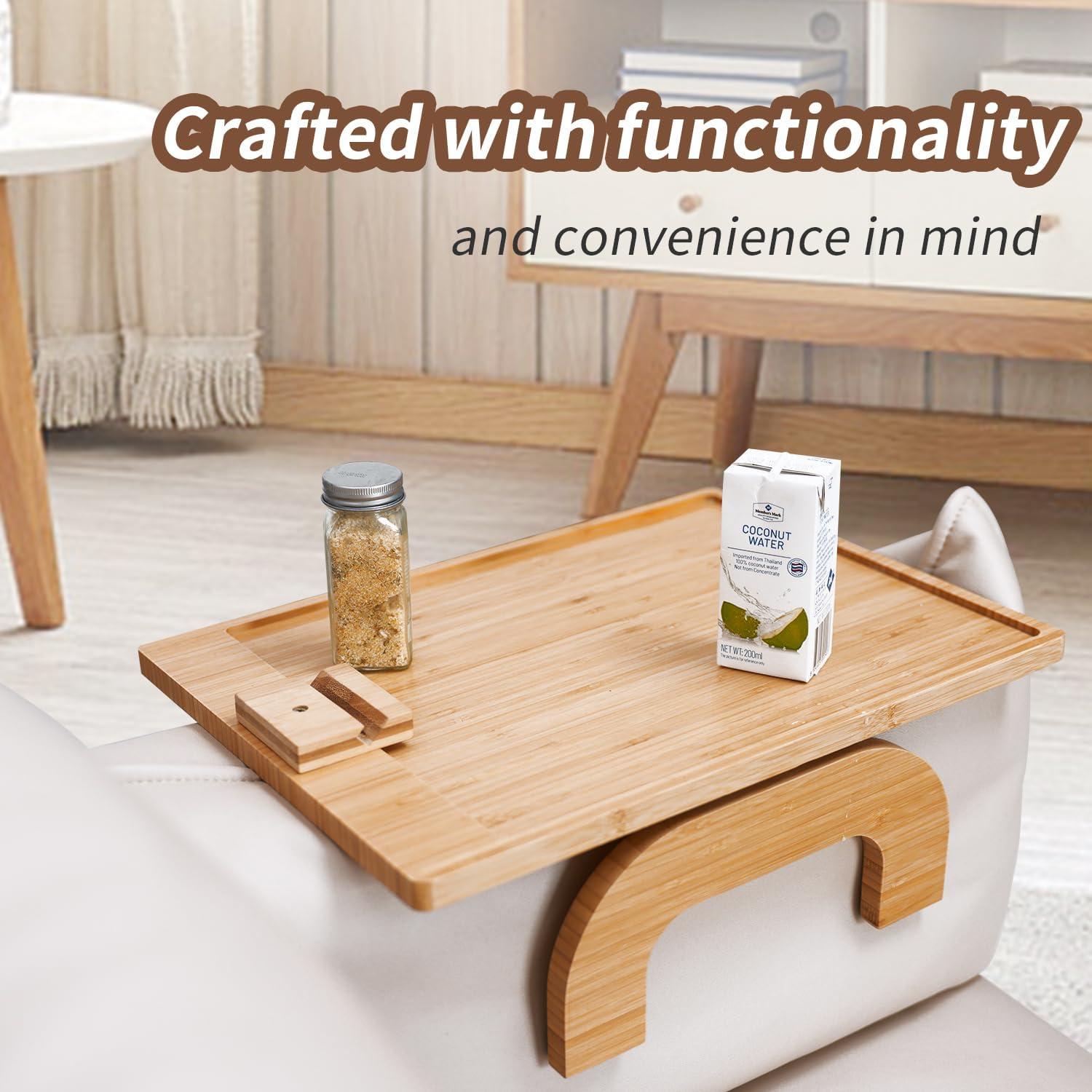 Bandeja para Brazo de Sofá ArtBeek 42x32.5 cm Plegable