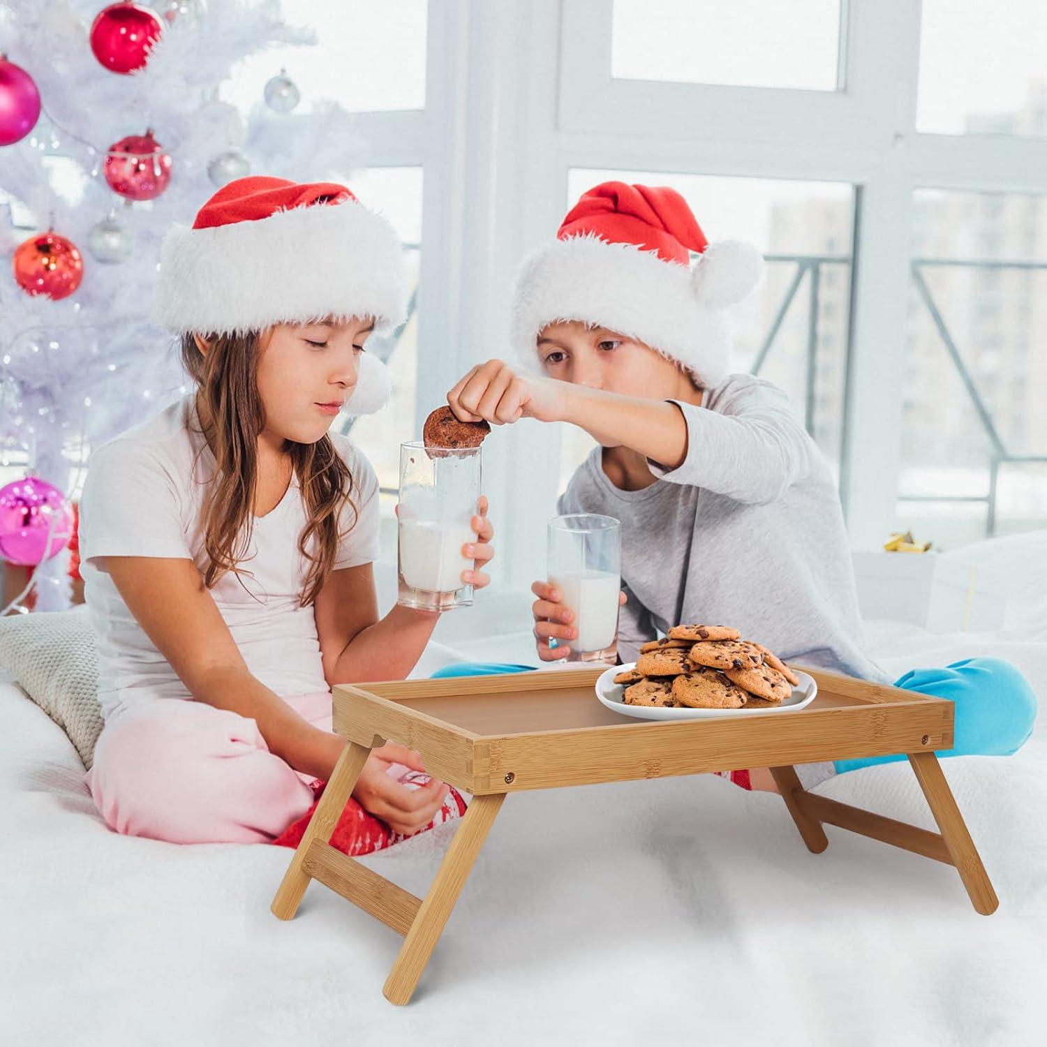 Mesa Bandeja de Cama Plegable Artmeer de Bambú 52.1x23.6cm