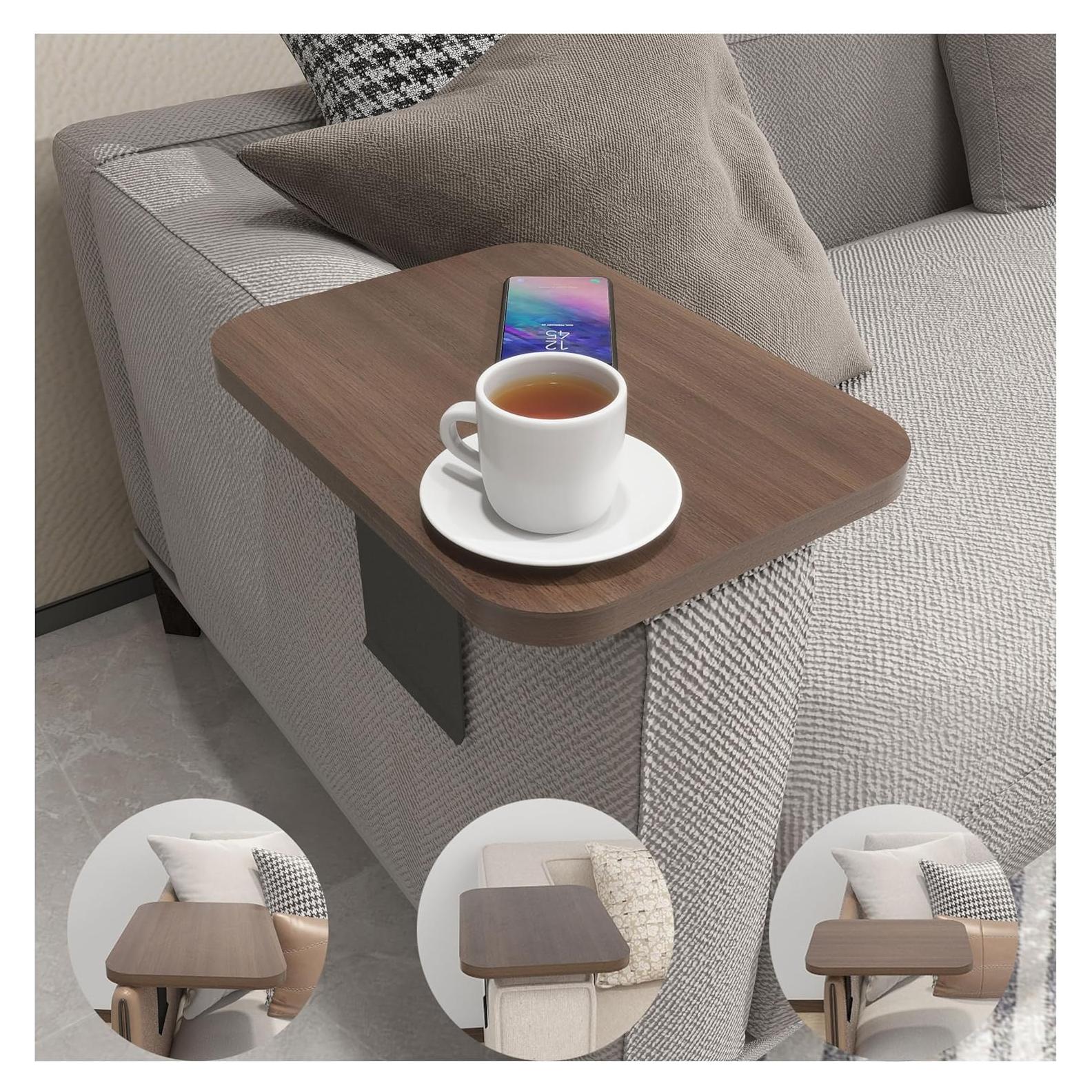 Bandeja para brazo de sofá ajustable JANHOLOHANG 38x27 cm