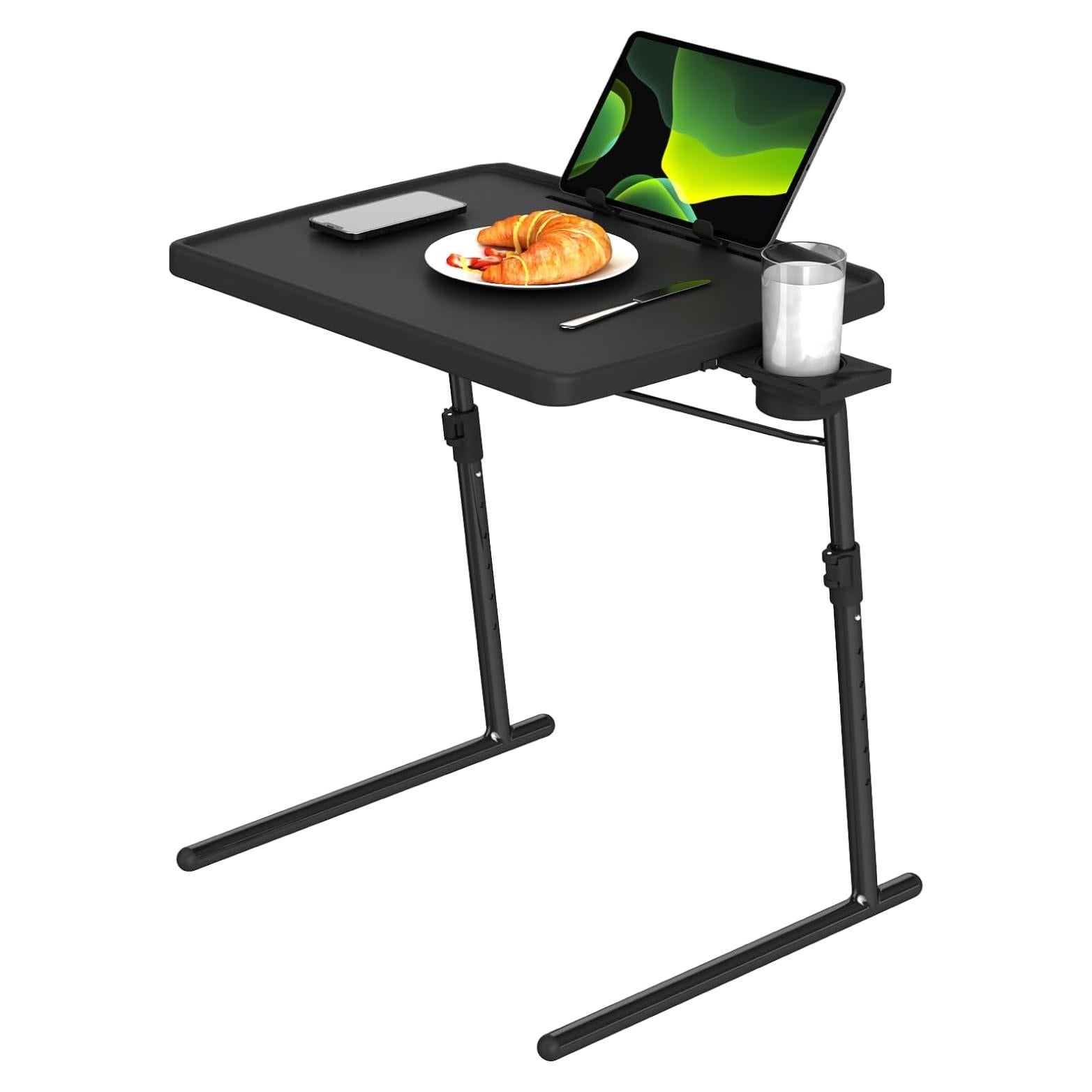 Mesa Plegable de TV TRINEAR XL Pro con Portavasos 55.9x42.9cm