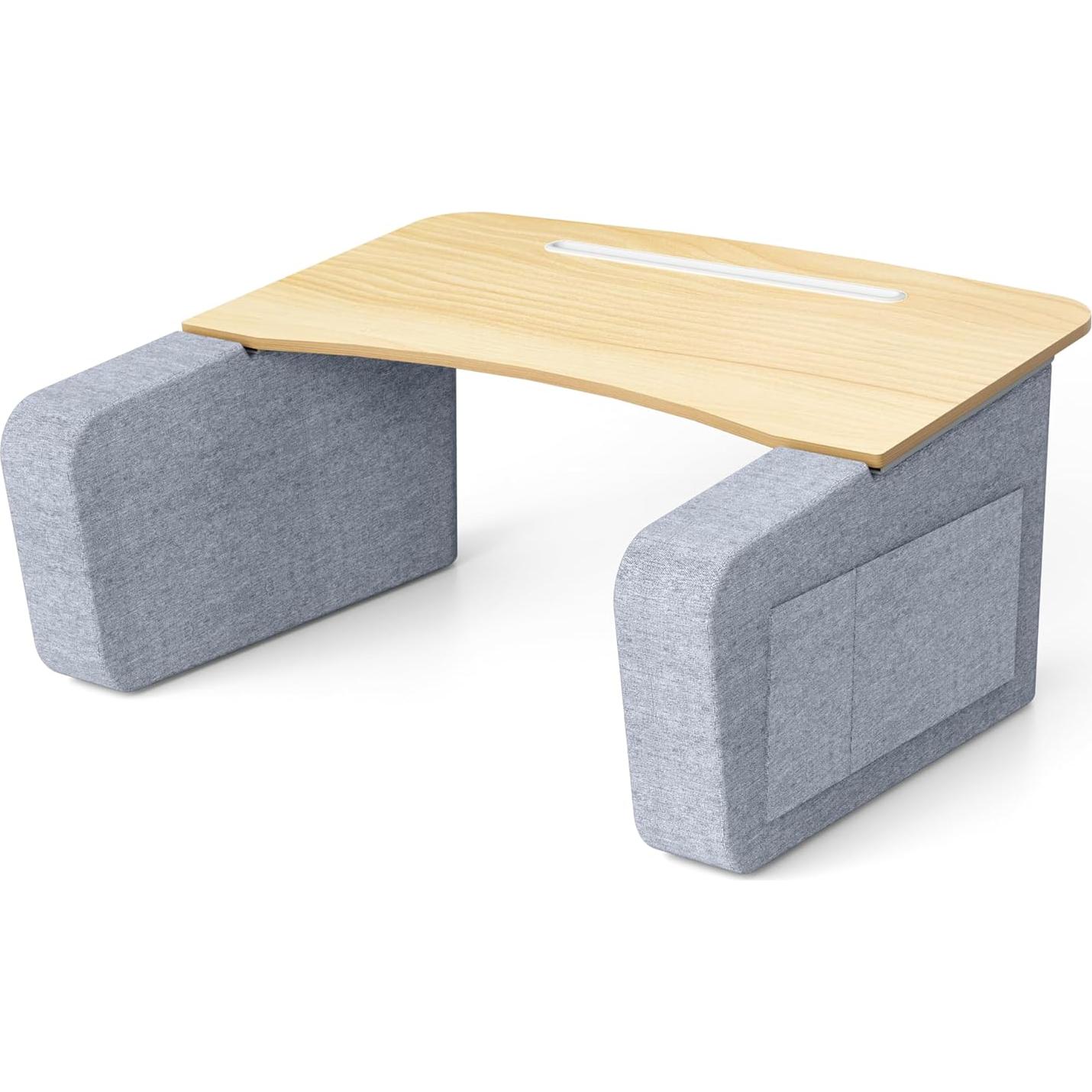 Mesa de Sofá para Laptop IKIKAKI con Reposabrazos y Ranura