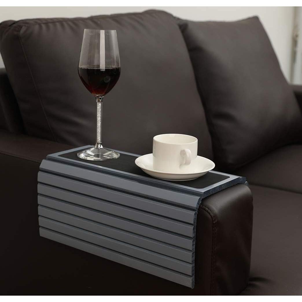 Mesa de bandeja para brazo de sofá GEHE 42x33.7cm Gris