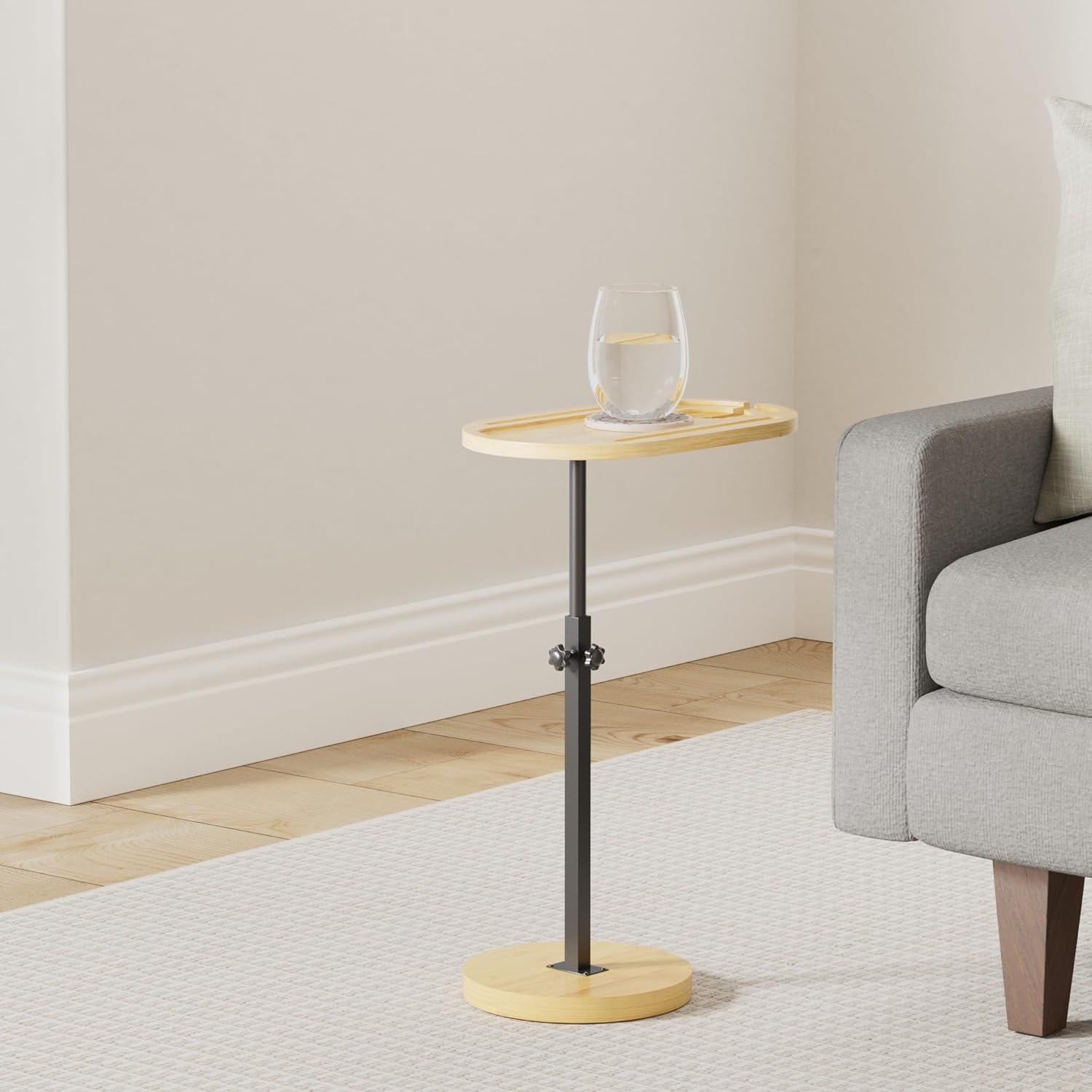 Mesa de Bandeja para Sofá NiHome Bamboo Ajustable 45.7-78.7 cm