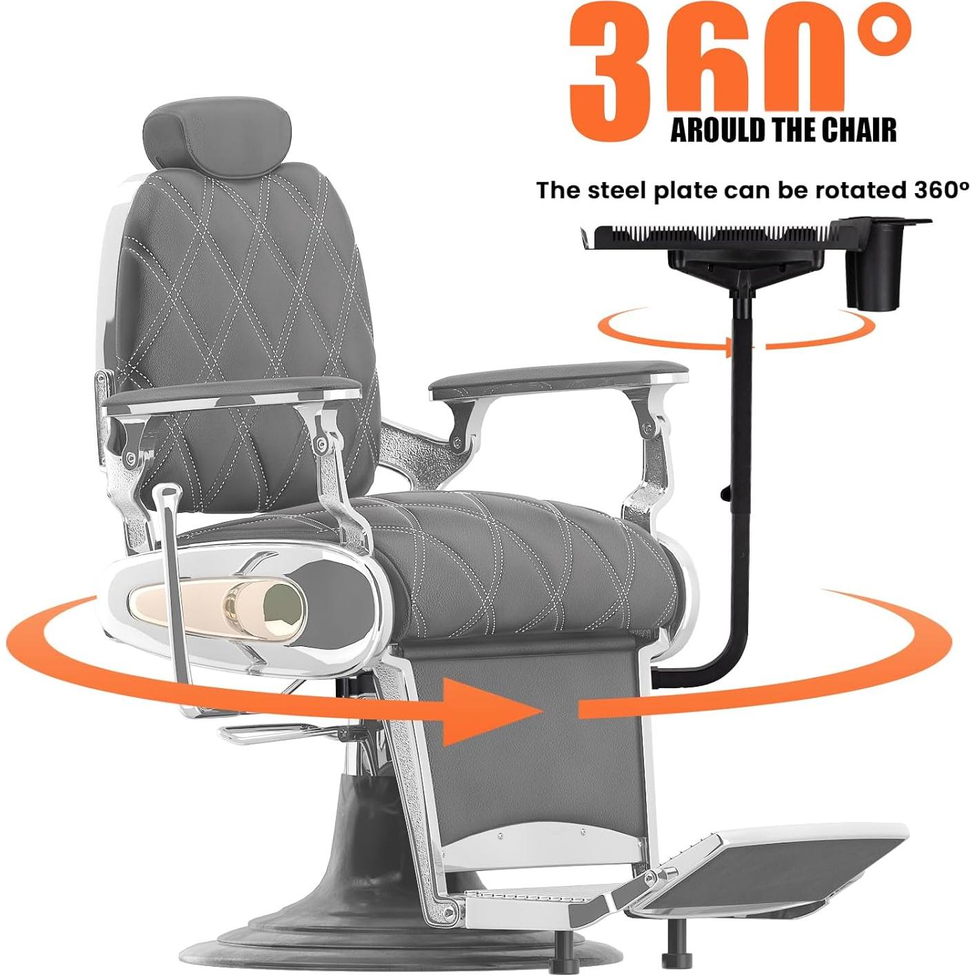 Bandeja Giratoria Ajustable Noverlife para Silla de Estilista