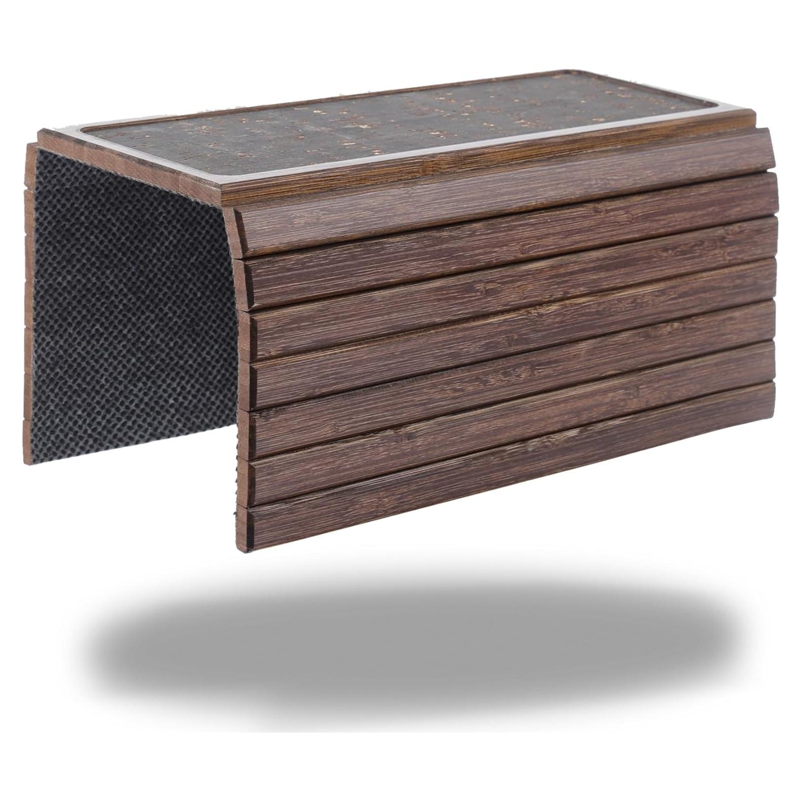 Bandeja para brazo de sofá DETOR vintage con corcho antideslizante